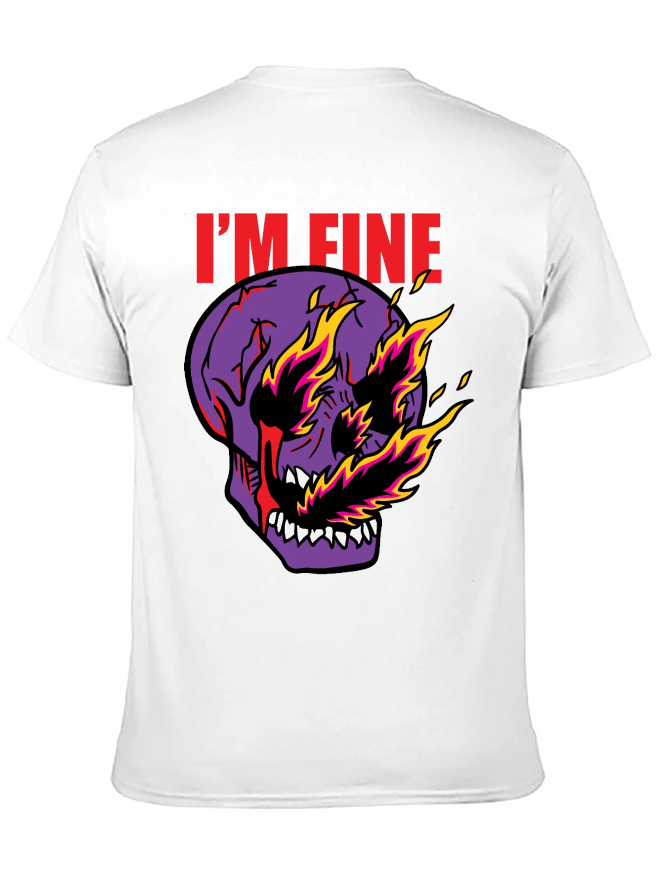 Im Fine Skull Graphic Tee - Mens Black T-Shirt