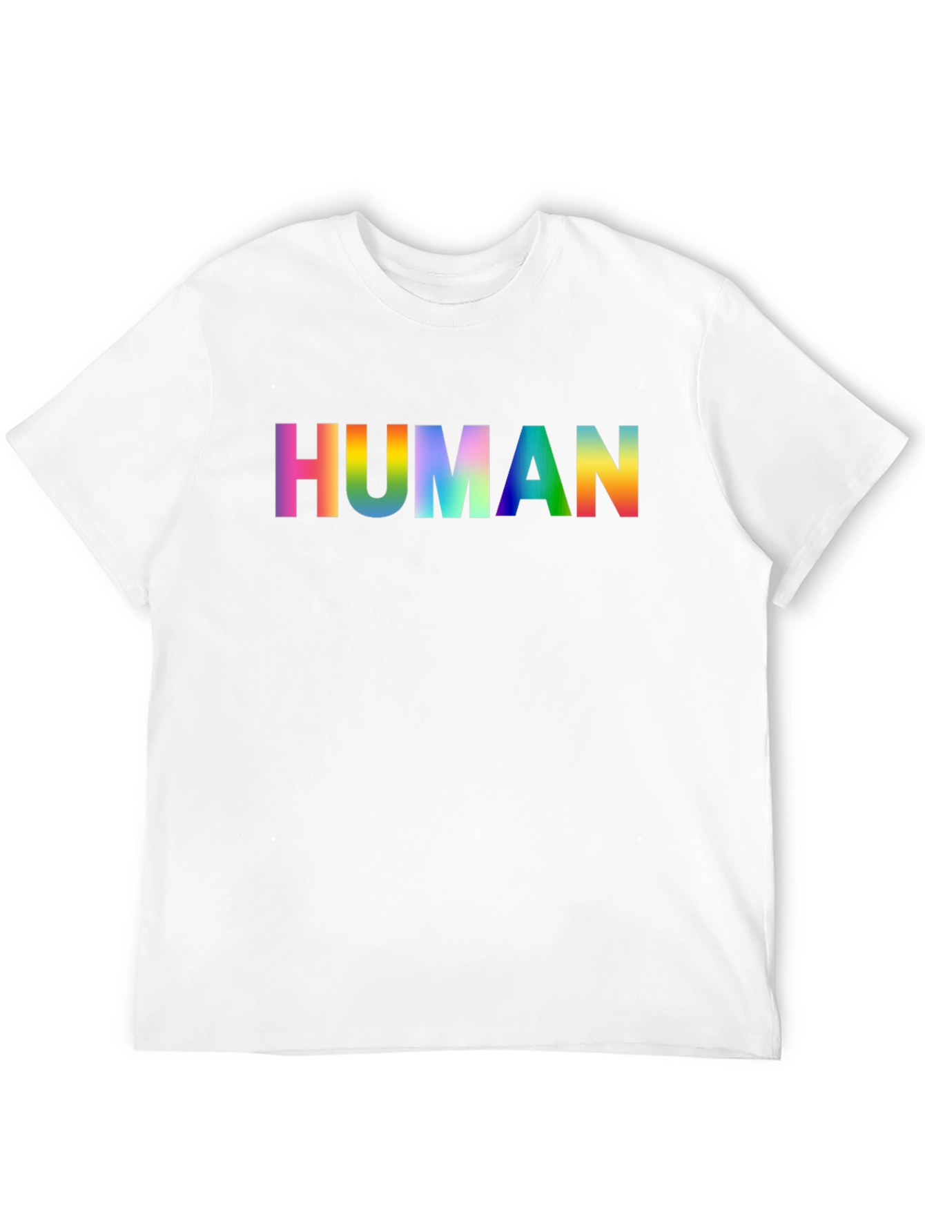 Rainbow HUMAN Graphic Tee - Pride Shirt