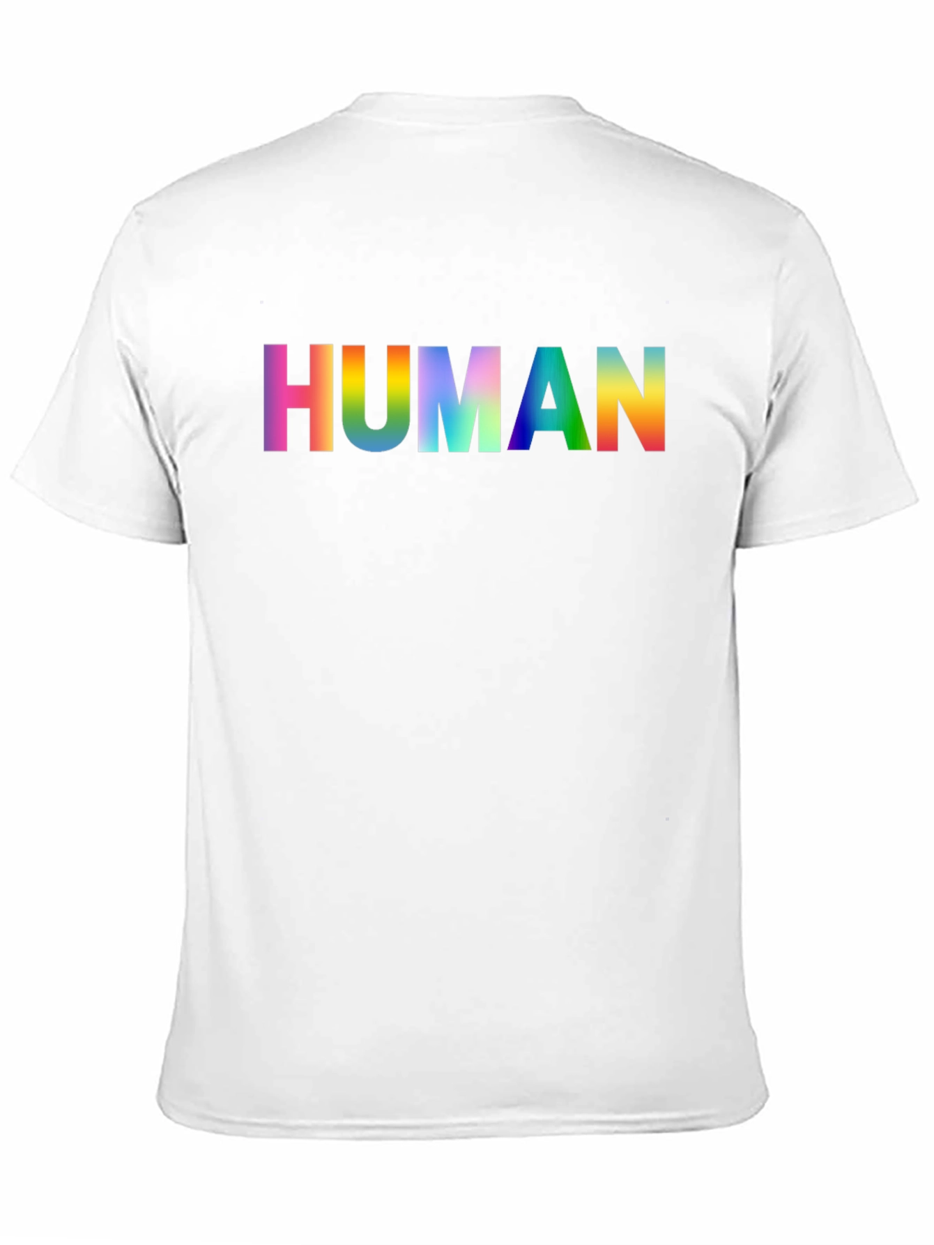 Rainbow HUMAN Graphic Tee - Pride Shirt