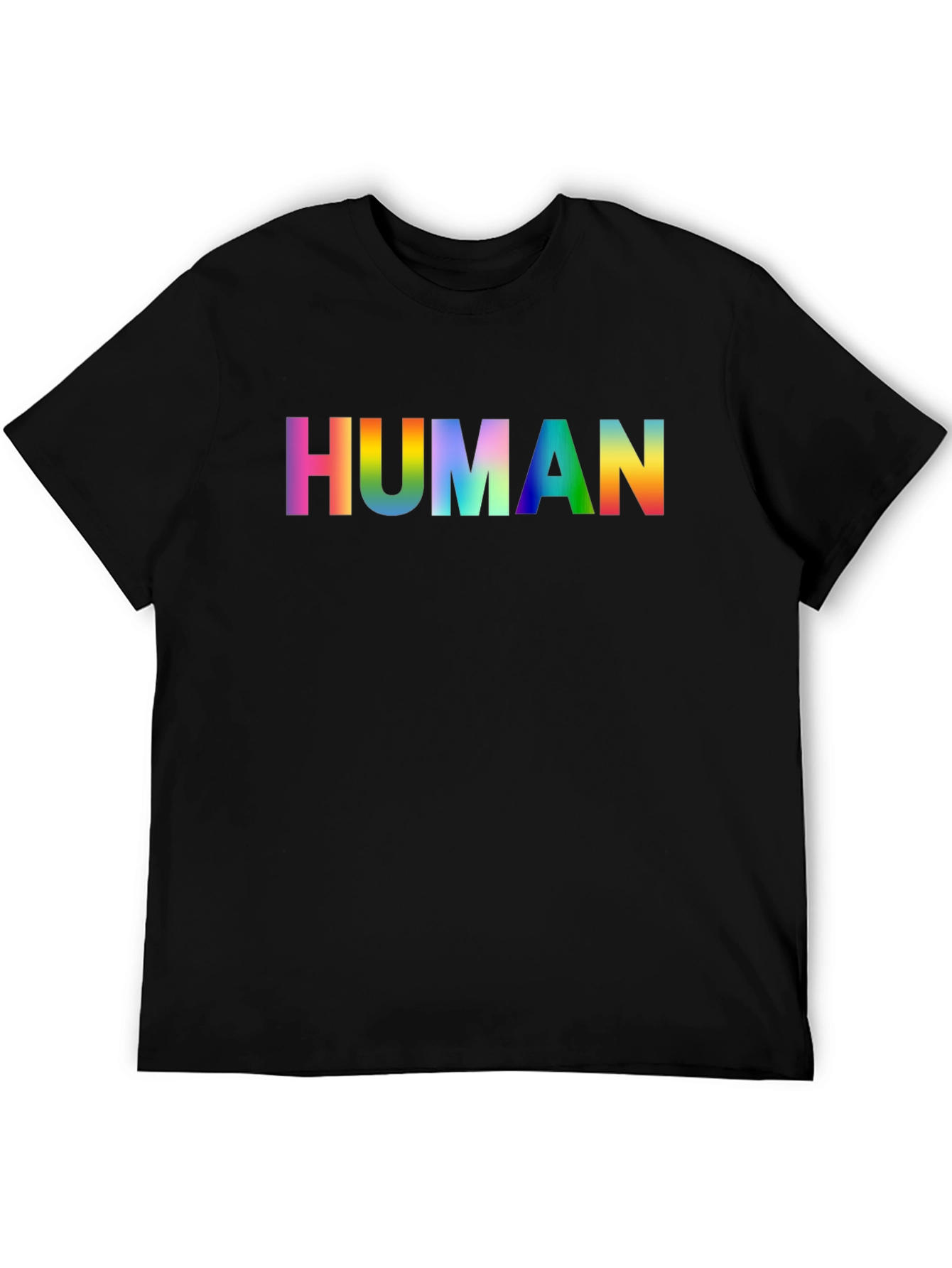 Rainbow HUMAN Graphic Tee - Pride Shirt
