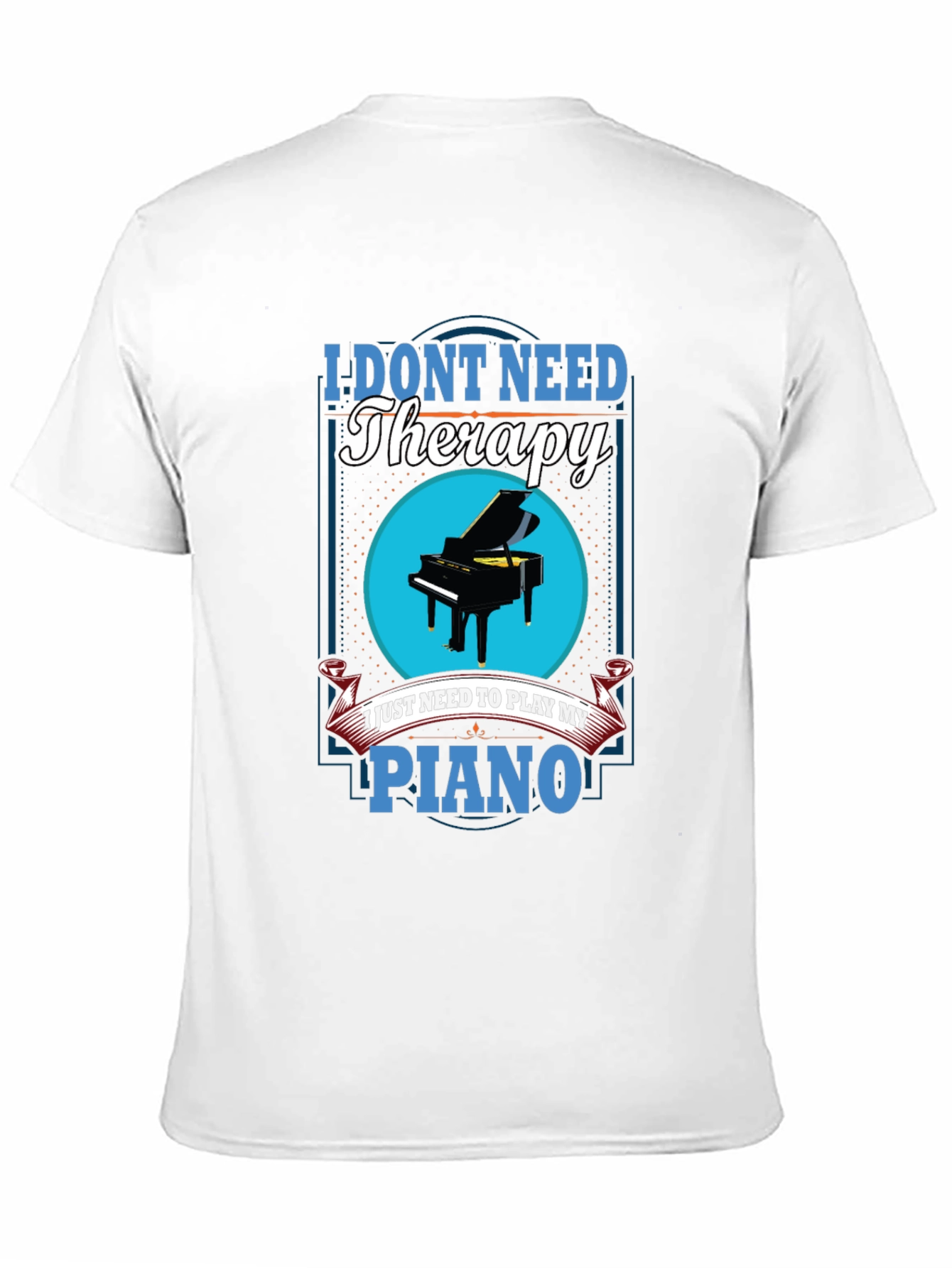 Piano Therapy T-Shirt Music Lover Tee