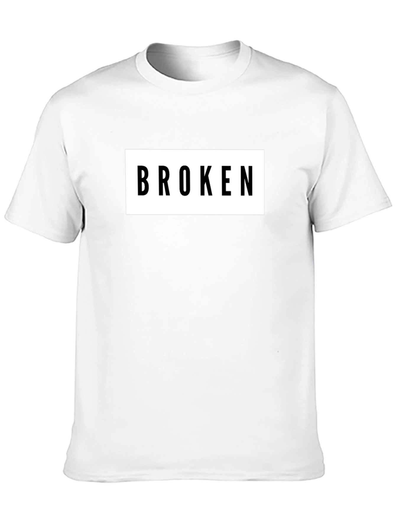 Broken T-Shirt Graphic Tee Unisex Black