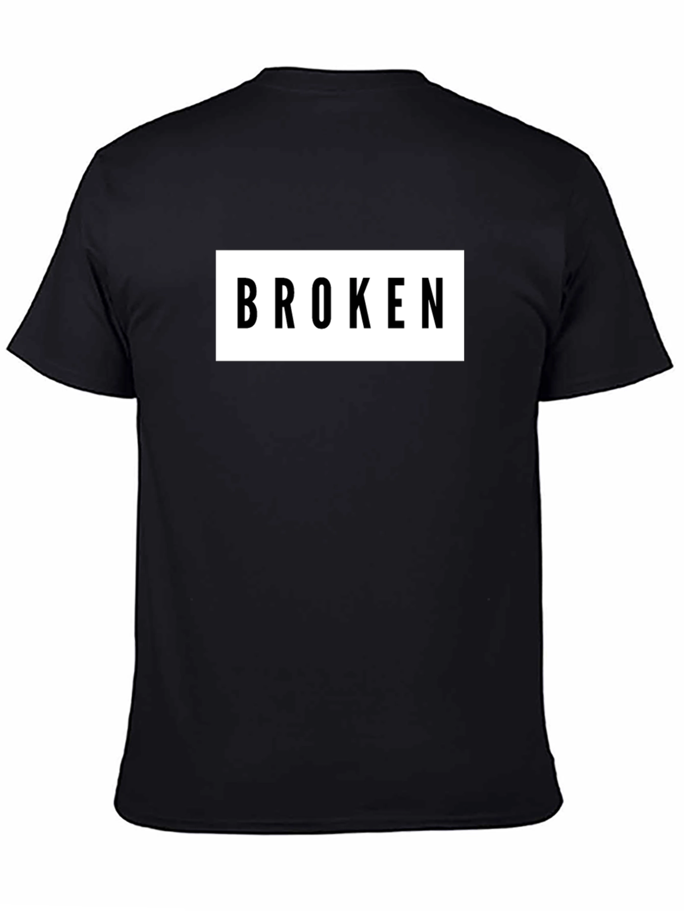 Broken T-Shirt Graphic Tee Unisex Black