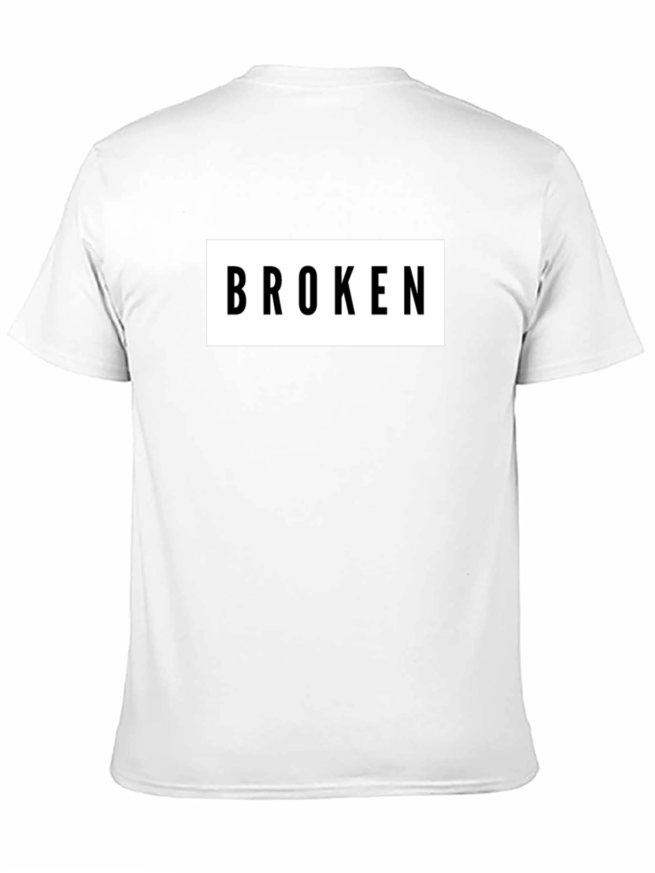 Broken T-Shirt Graphic Tee Unisex Black