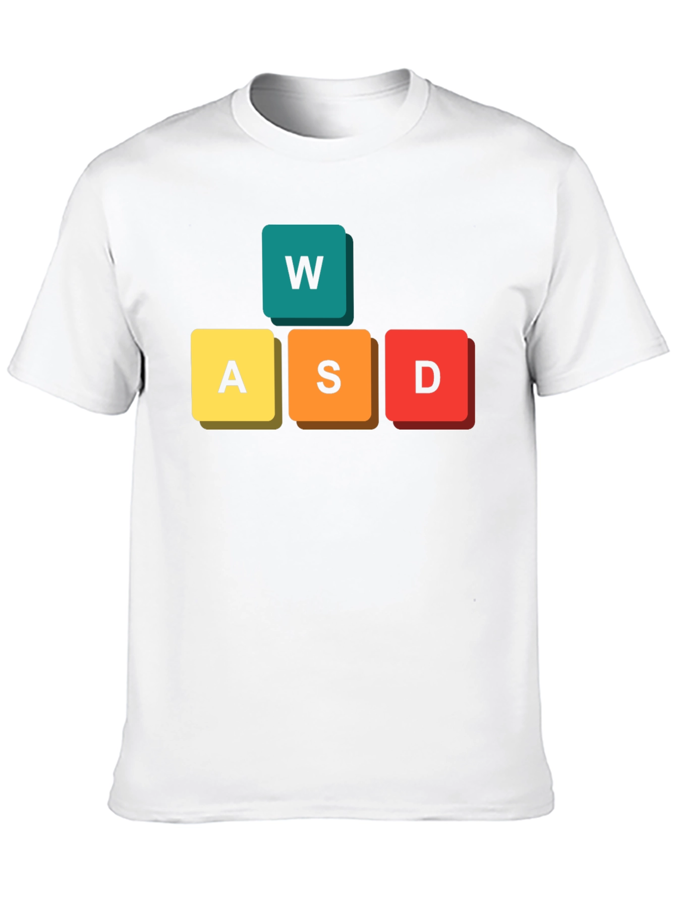 Gamer WASD Keys Black T-Shirt