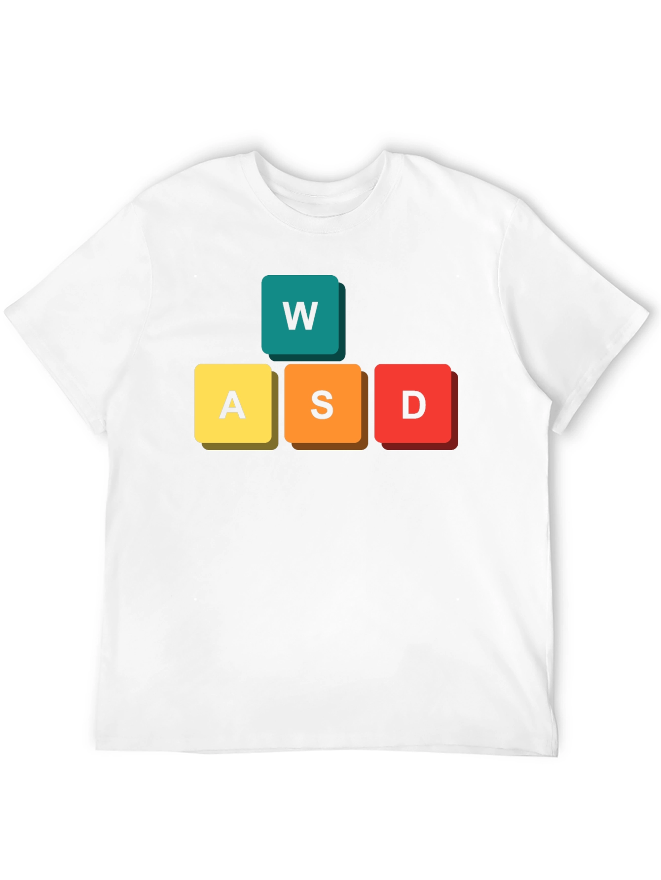 Gamer WASD Keys Black T-Shirt