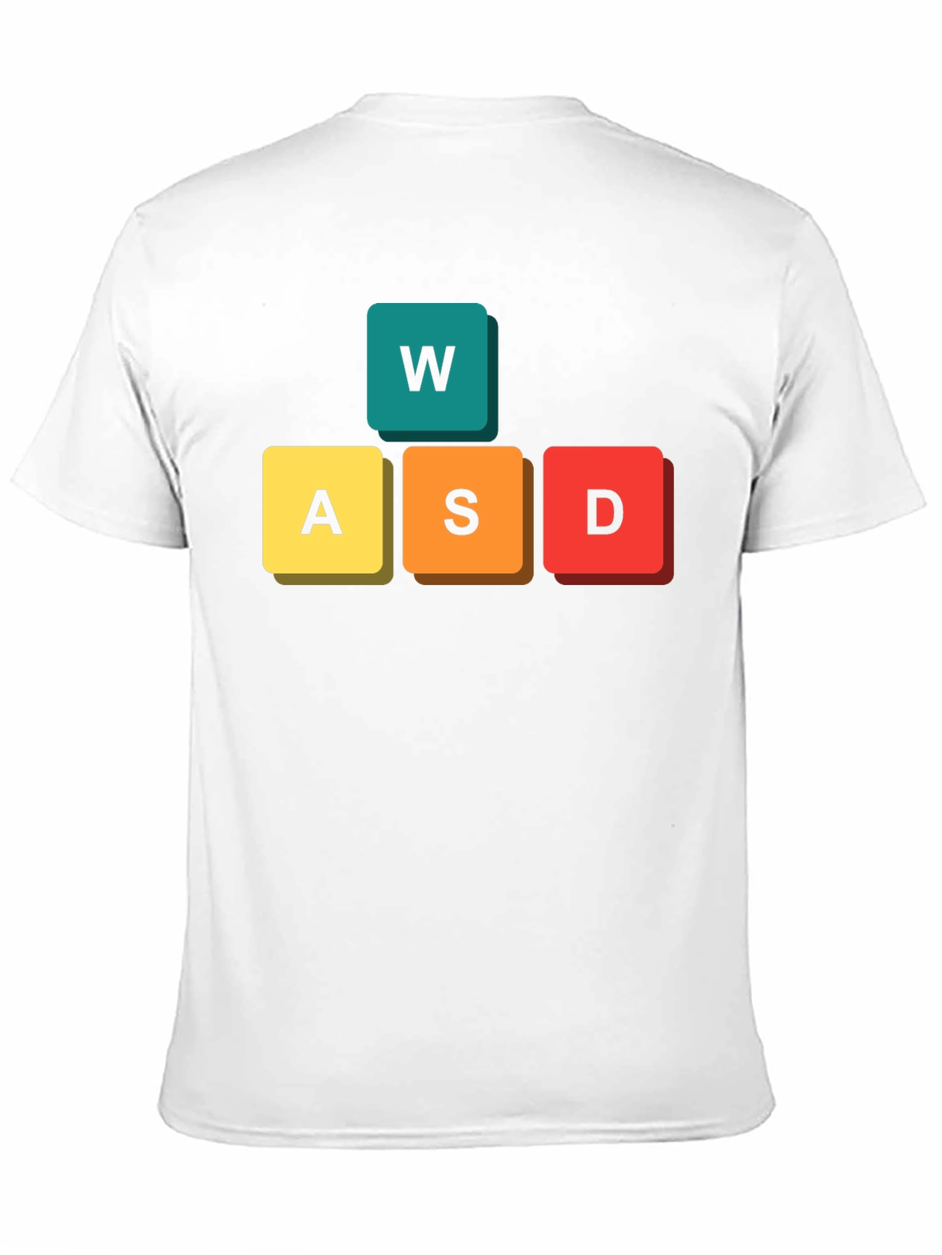Gamer WASD Keys Black T-Shirt