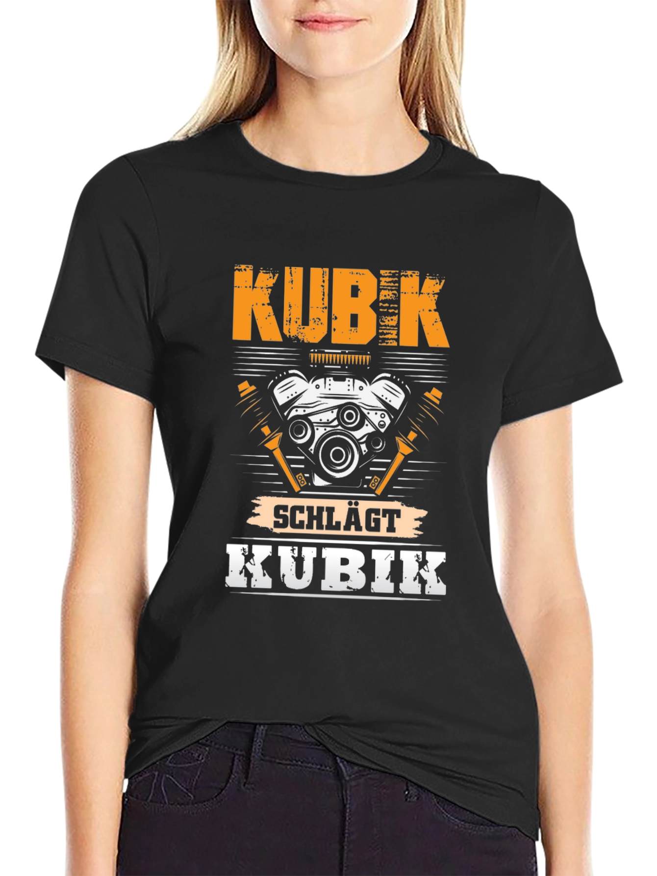 KUBIK t-shirt - Engine Design Tee - Black