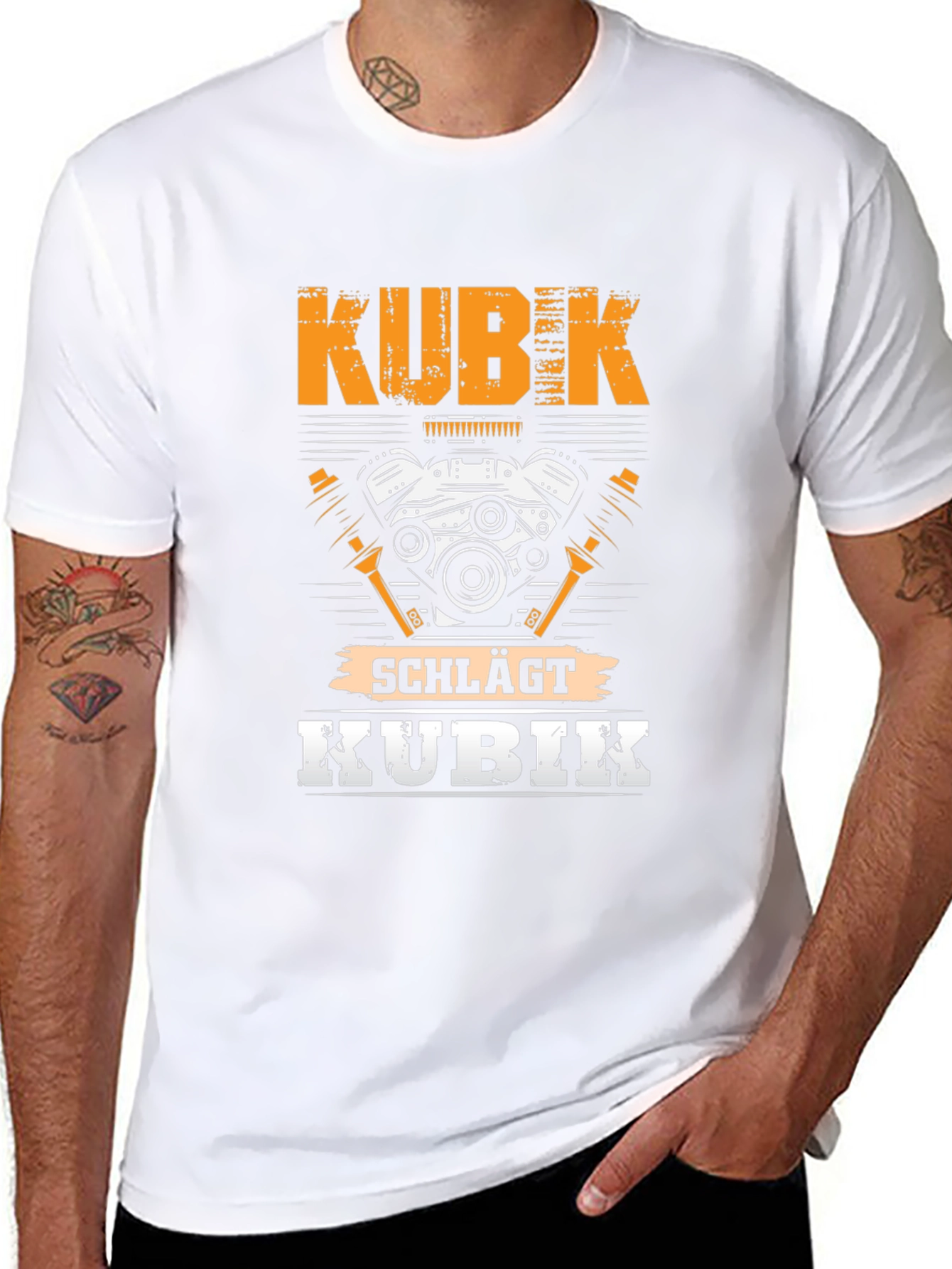 KUBIK t-shirt - Engine Design Tee - Black