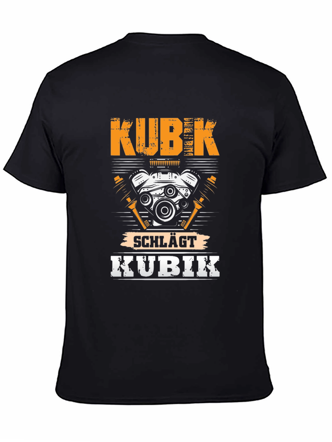 KUBIK t-shirt - Engine Design Tee - Black