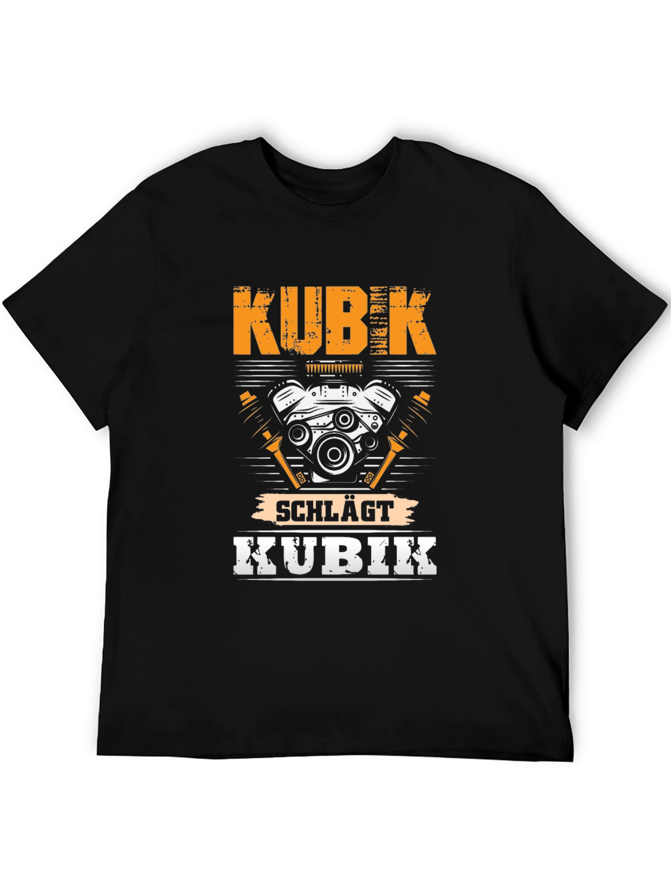 KUBIK t-shirt - Engine Design Tee - Black