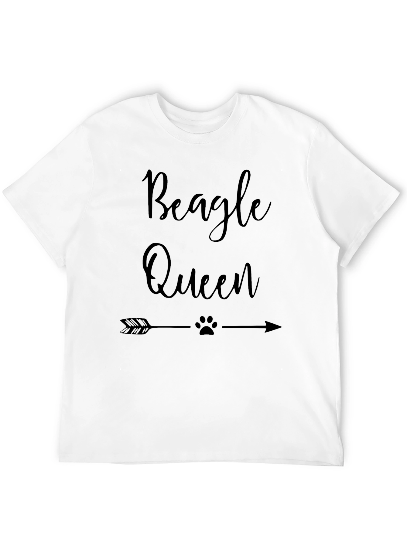 Beagle Queen Black Graphic Tee