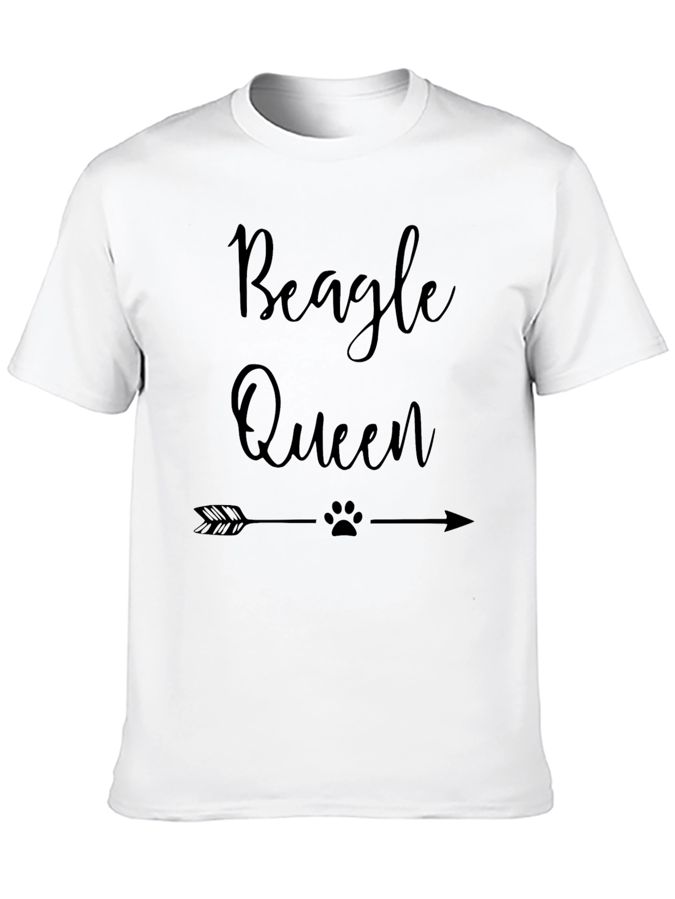 Beagle Queen Black Graphic Tee