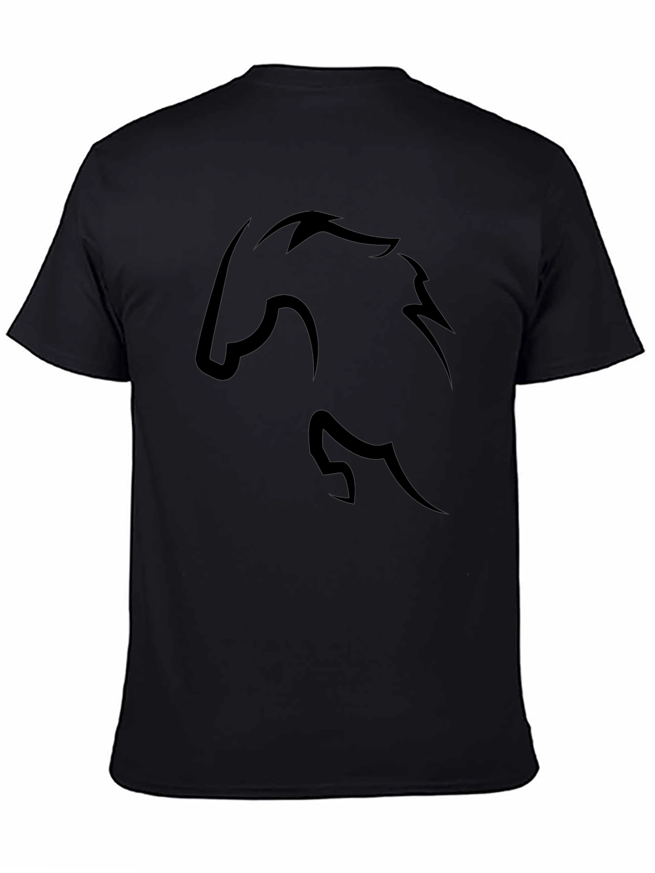 Black Horse Silhouette T-Shirt