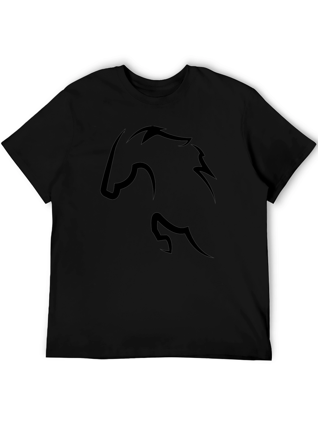 Black Horse Silhouette T-Shirt