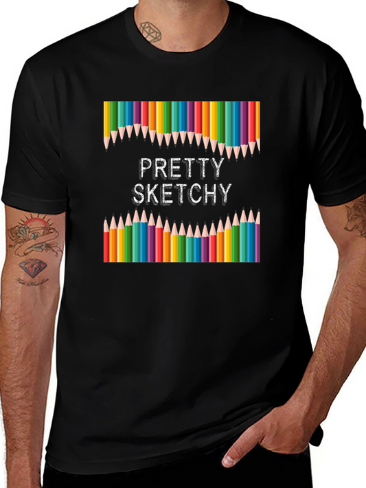 Pretty Sketchy Graphic T-Shirt
