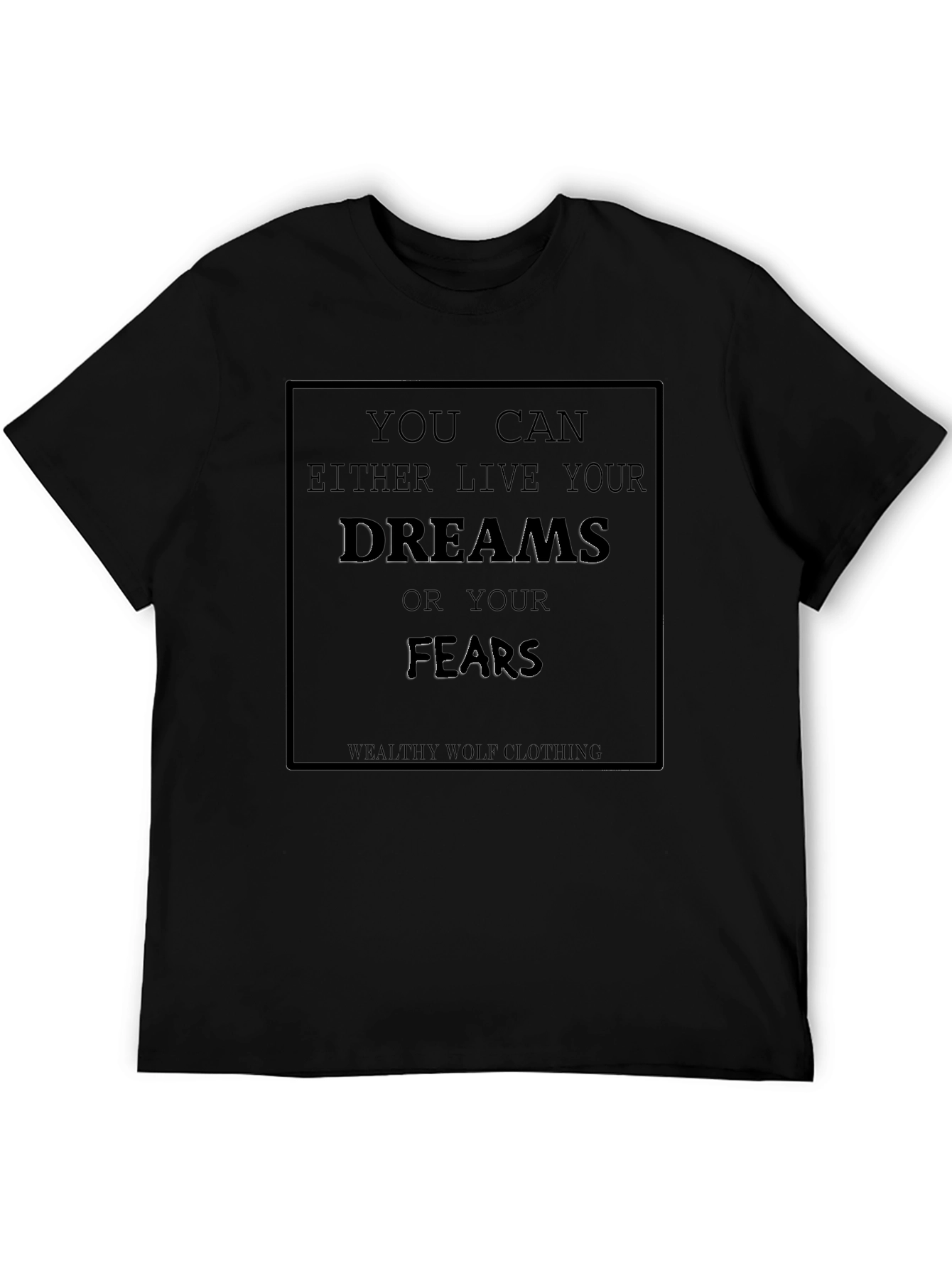 Inspirational Quote Tee: Live Your Dreams Cotton T-Shirt