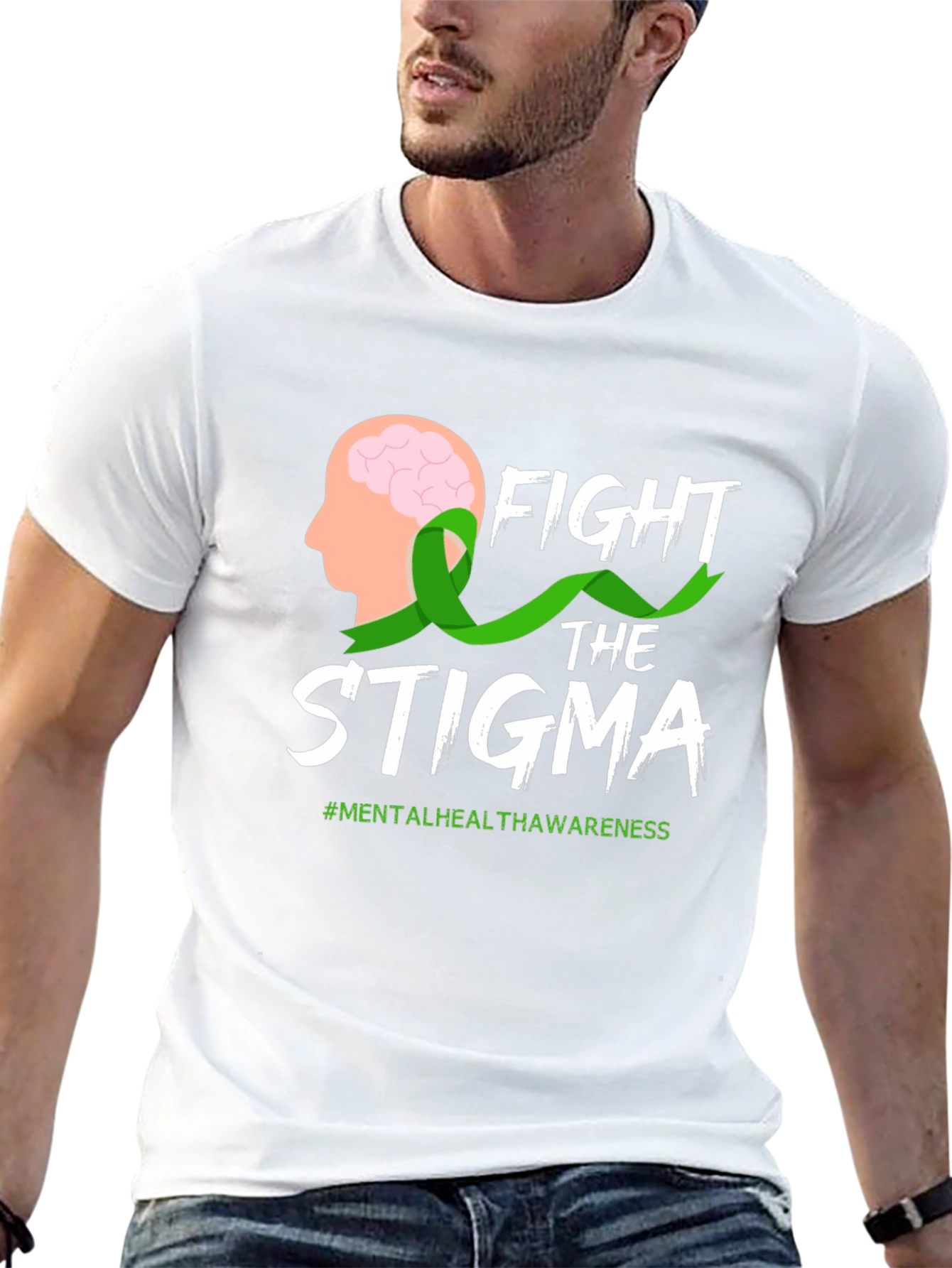 Fight Stigma T-Shirt Mental Health Awareness Tee