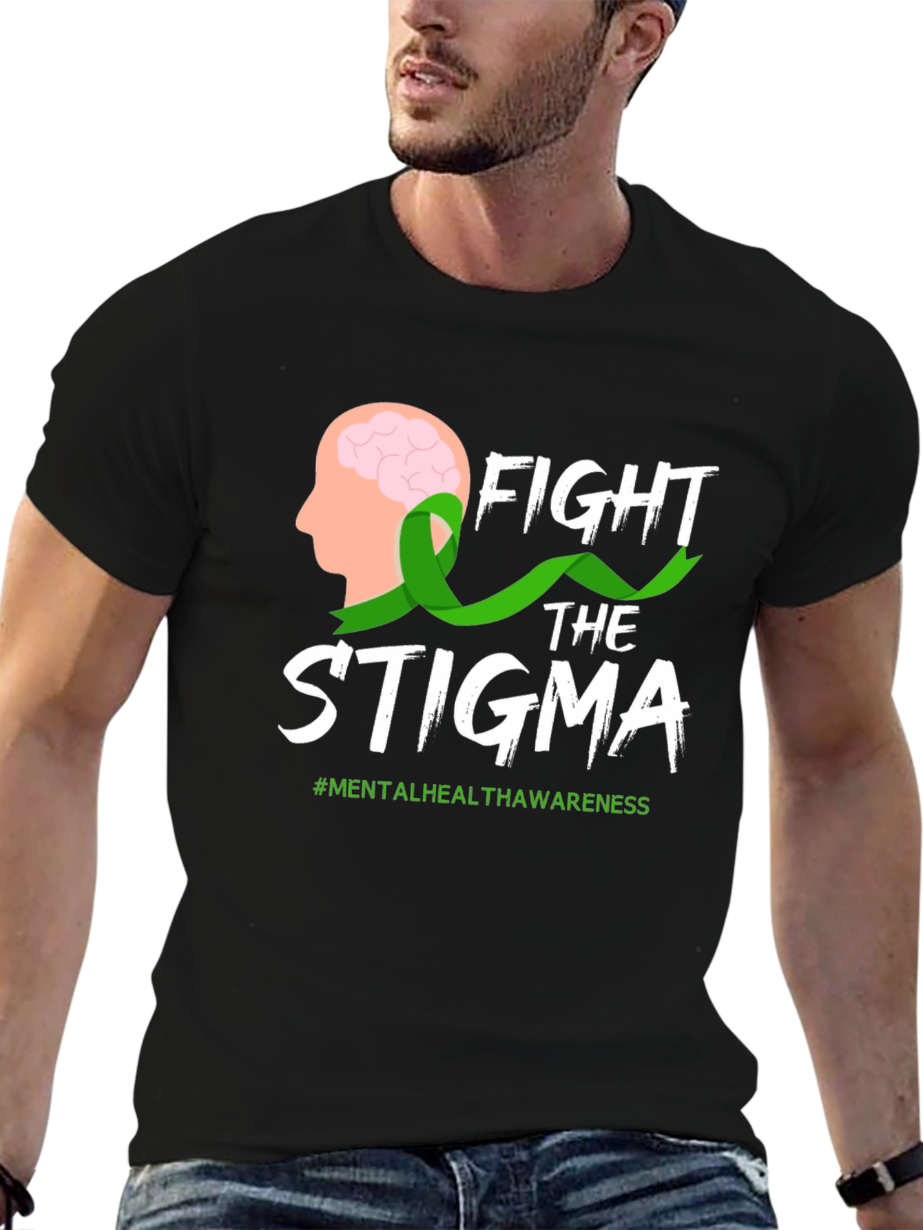 Fight Stigma T-Shirt Mental Health Awareness Tee