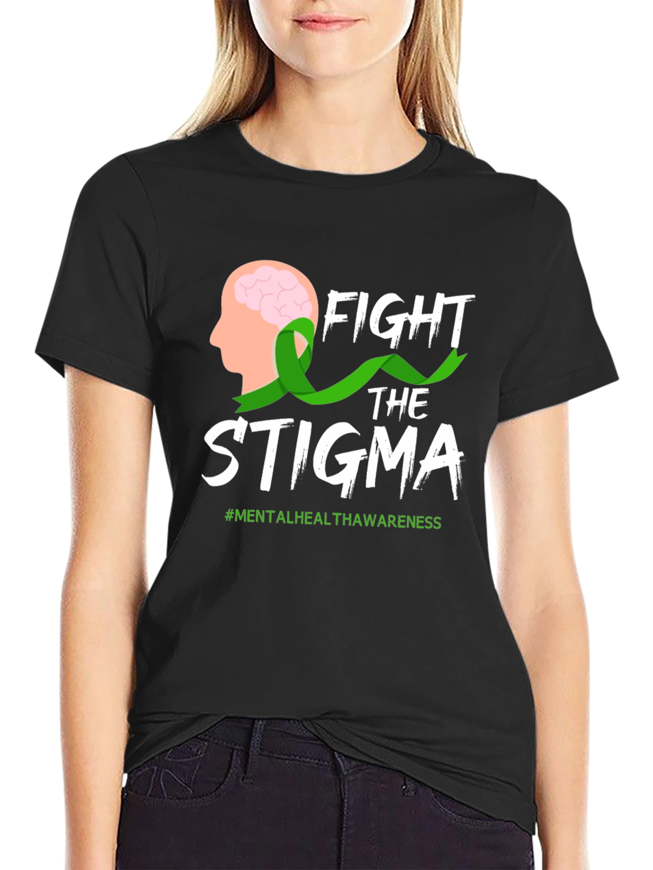Fight Stigma T-Shirt Mental Health Awareness Tee