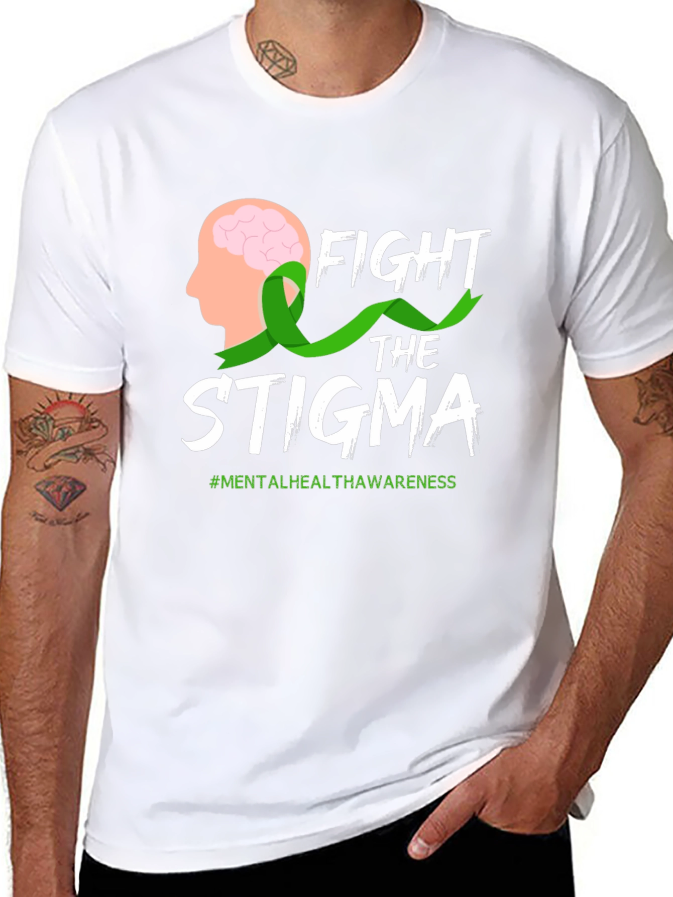 Fight Stigma T-Shirt Mental Health Awareness Tee