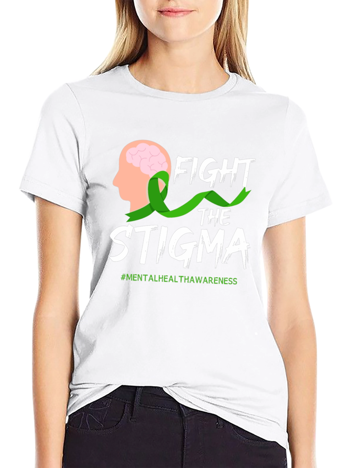 Fight Stigma T-Shirt Mental Health Awareness Tee