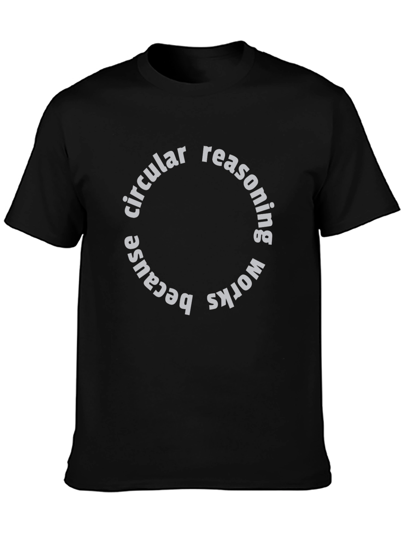 Circular Reasoning Graphic Tee - Funny Paradox Shirt