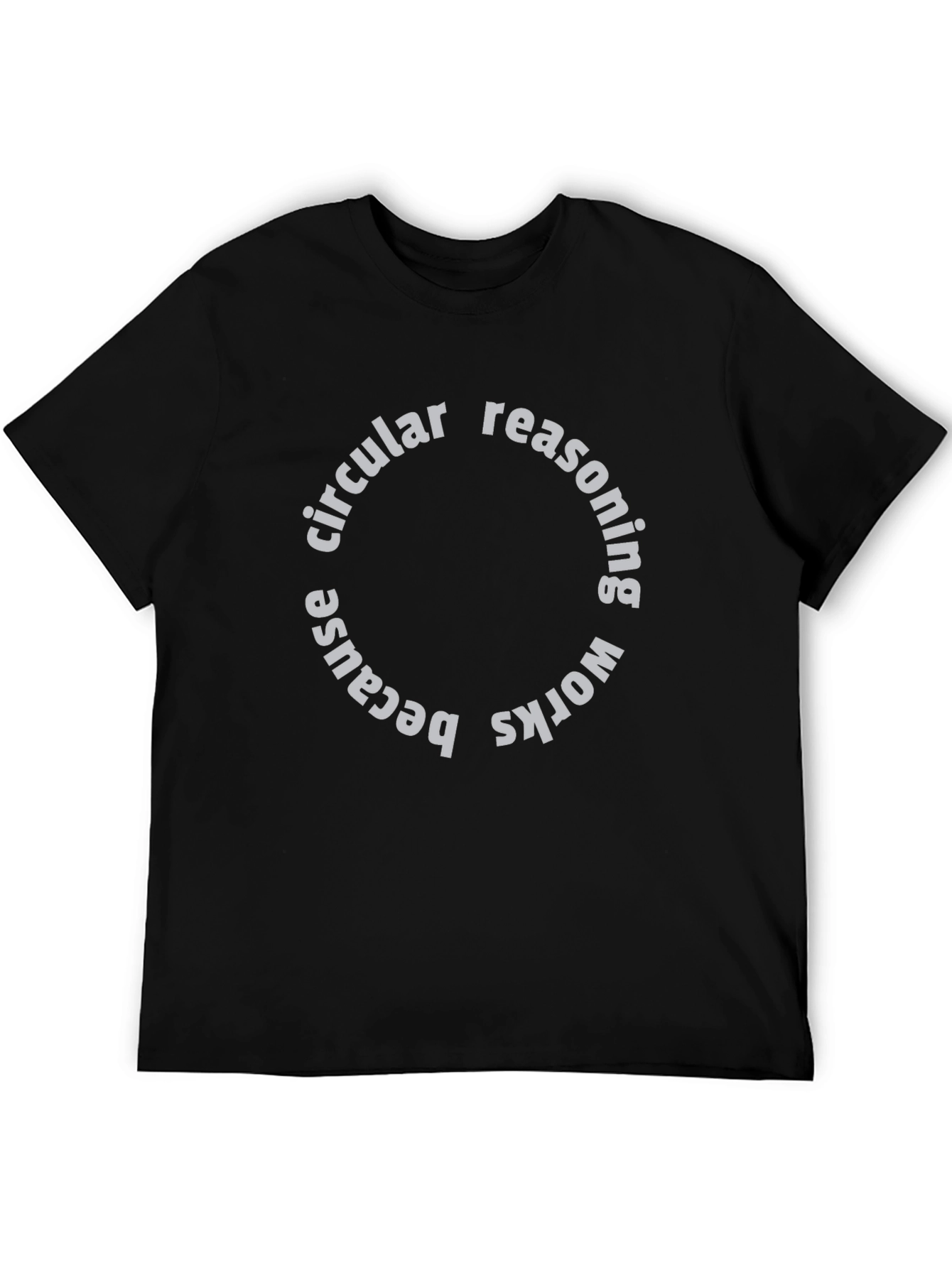 Circular Reasoning Graphic Tee - Funny Paradox Shirt