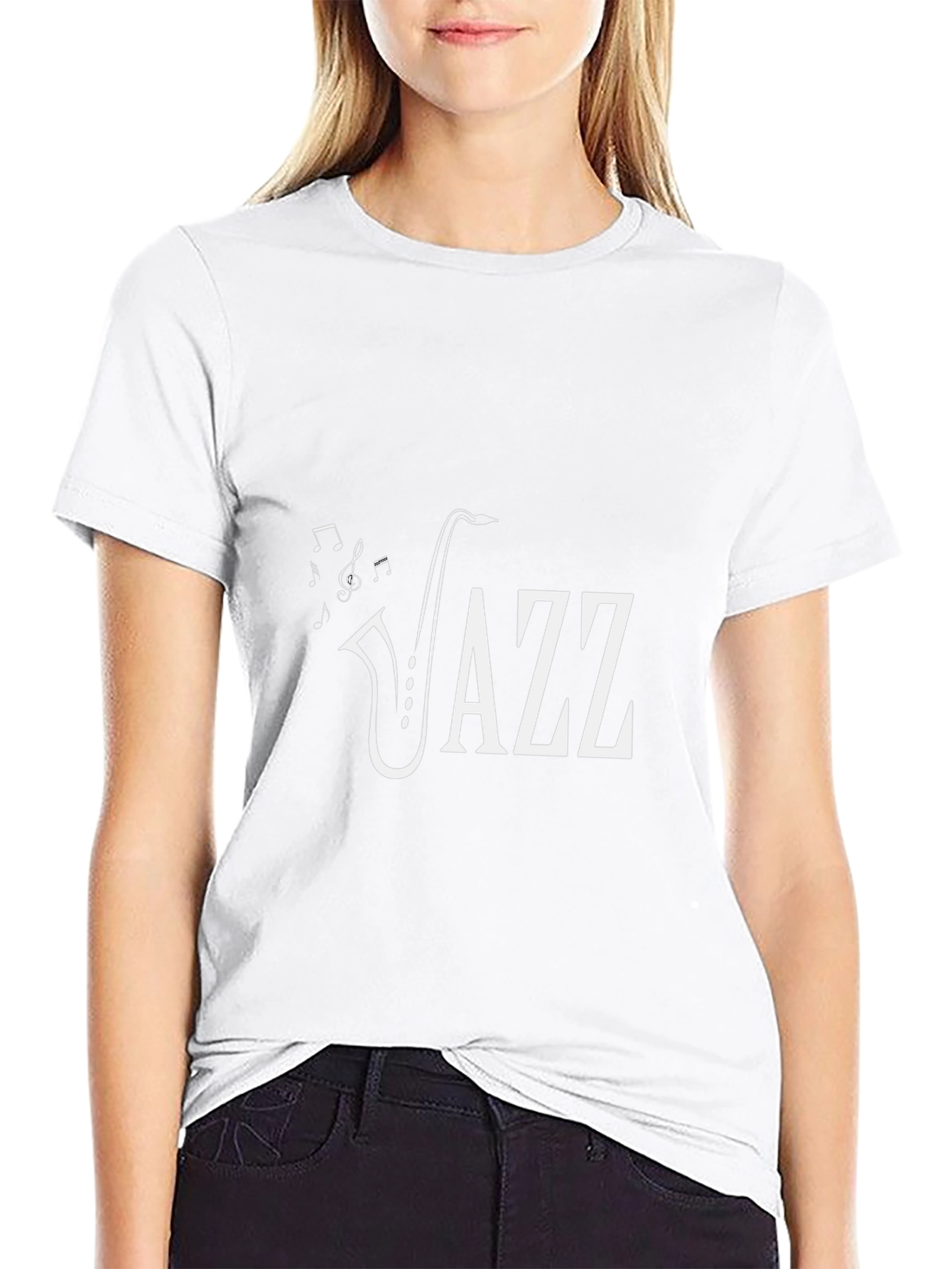 Jazz Saxophone Music T-Shirt - Black