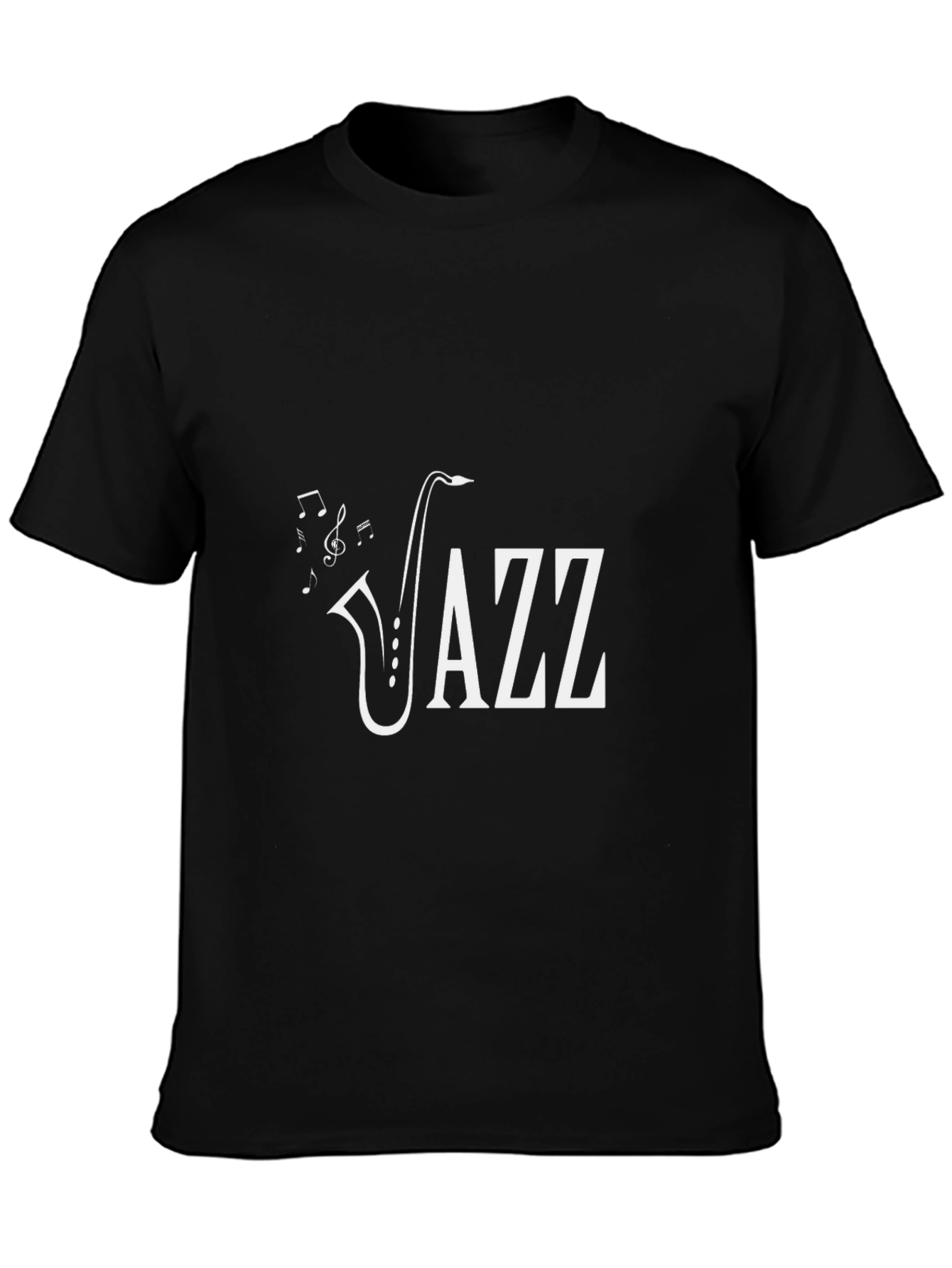 Jazz Saxophone Music T-Shirt - Black