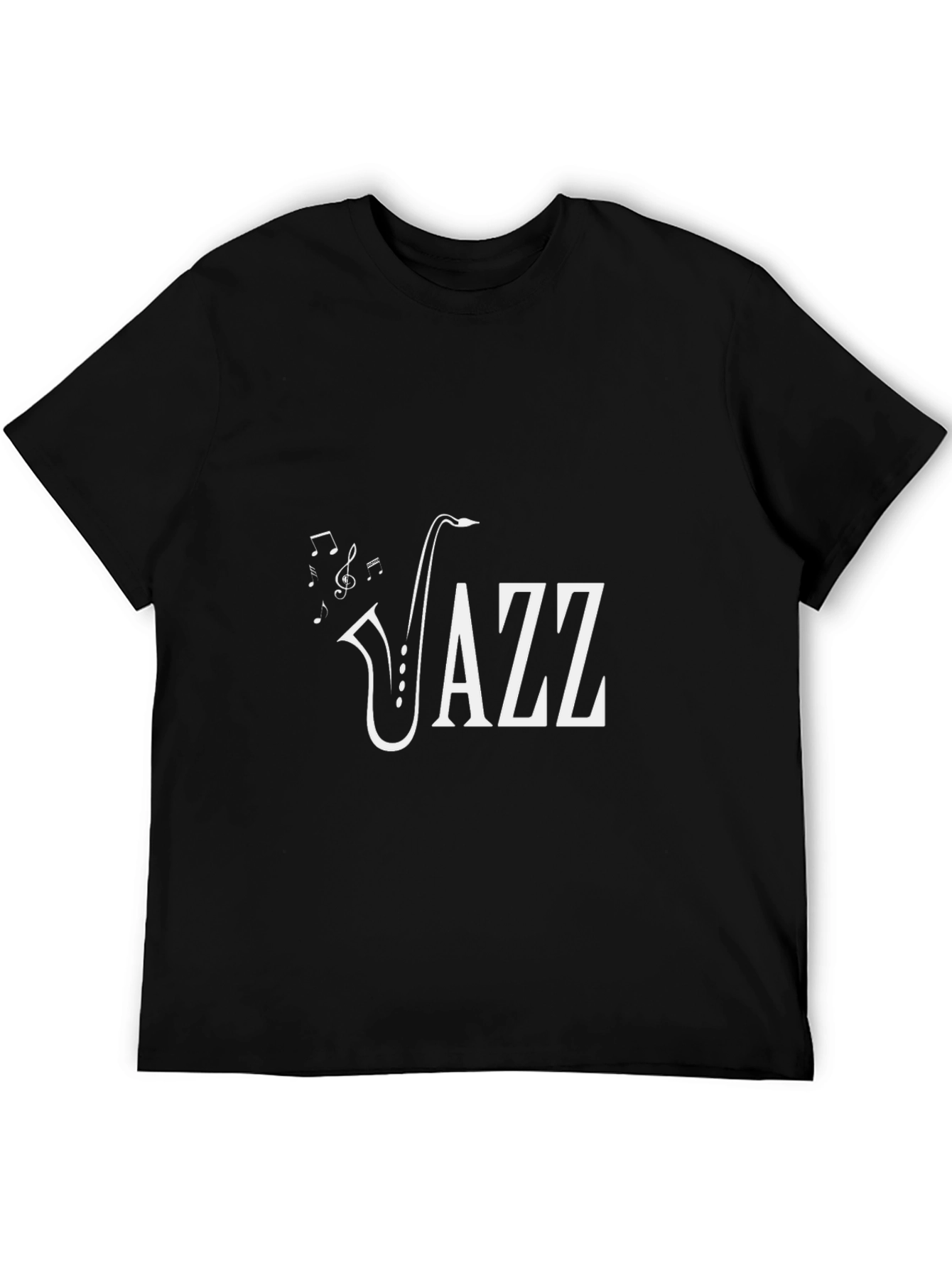 Jazz Saxophone Music T-Shirt - Black