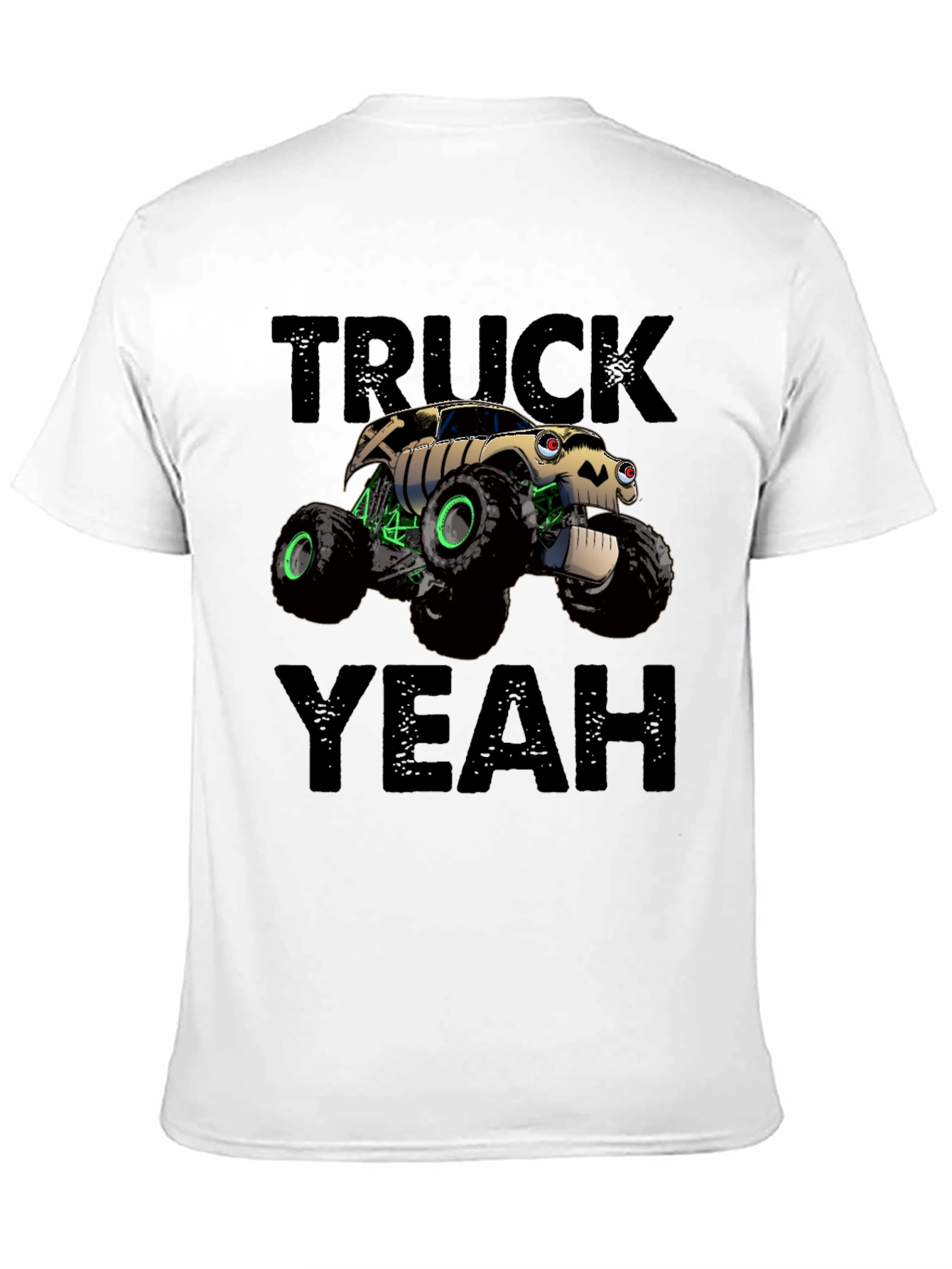 Truck Yeah Black Graphic Tee for Men