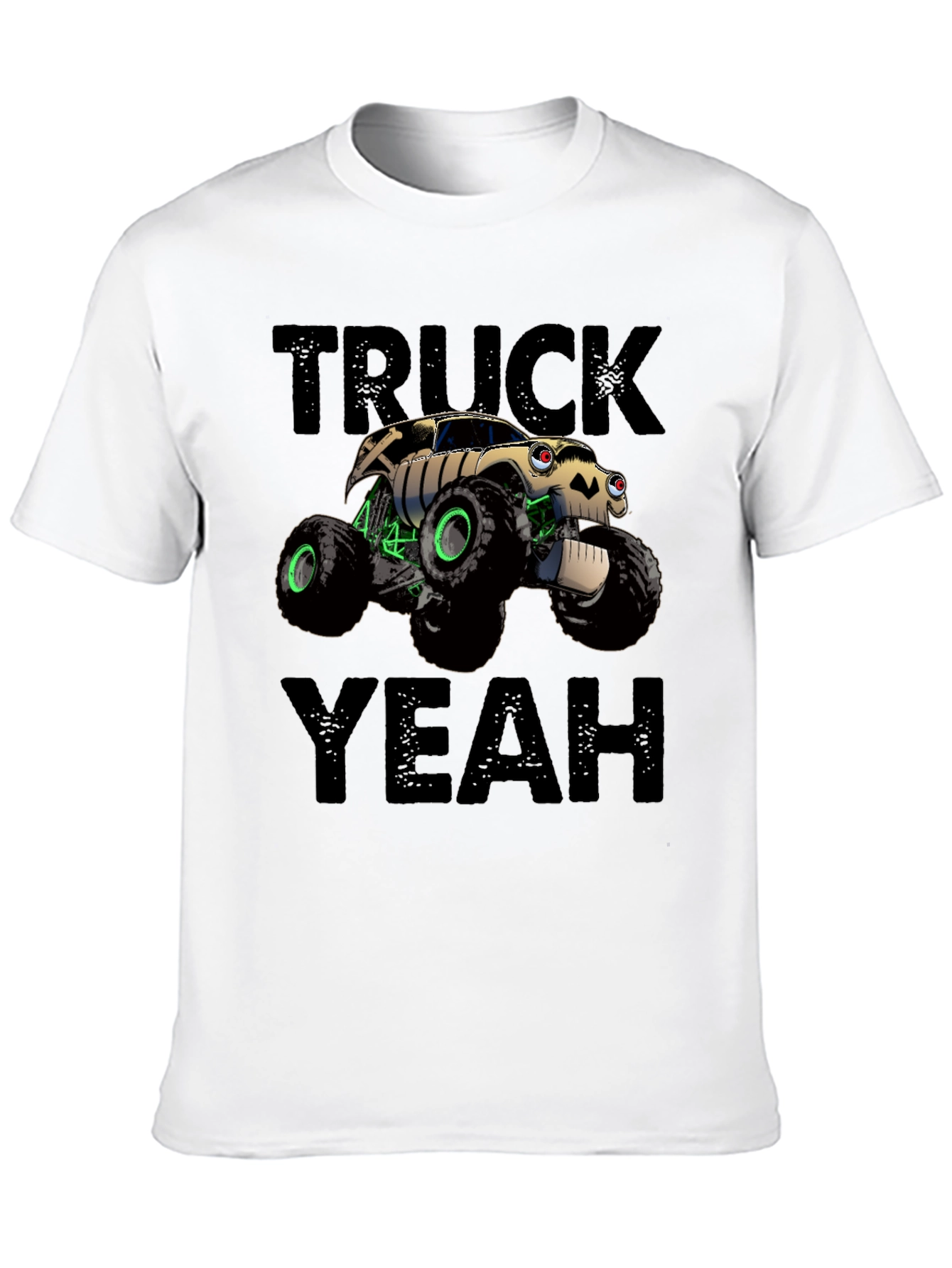 Truck Yeah Black Graphic Tee for Men