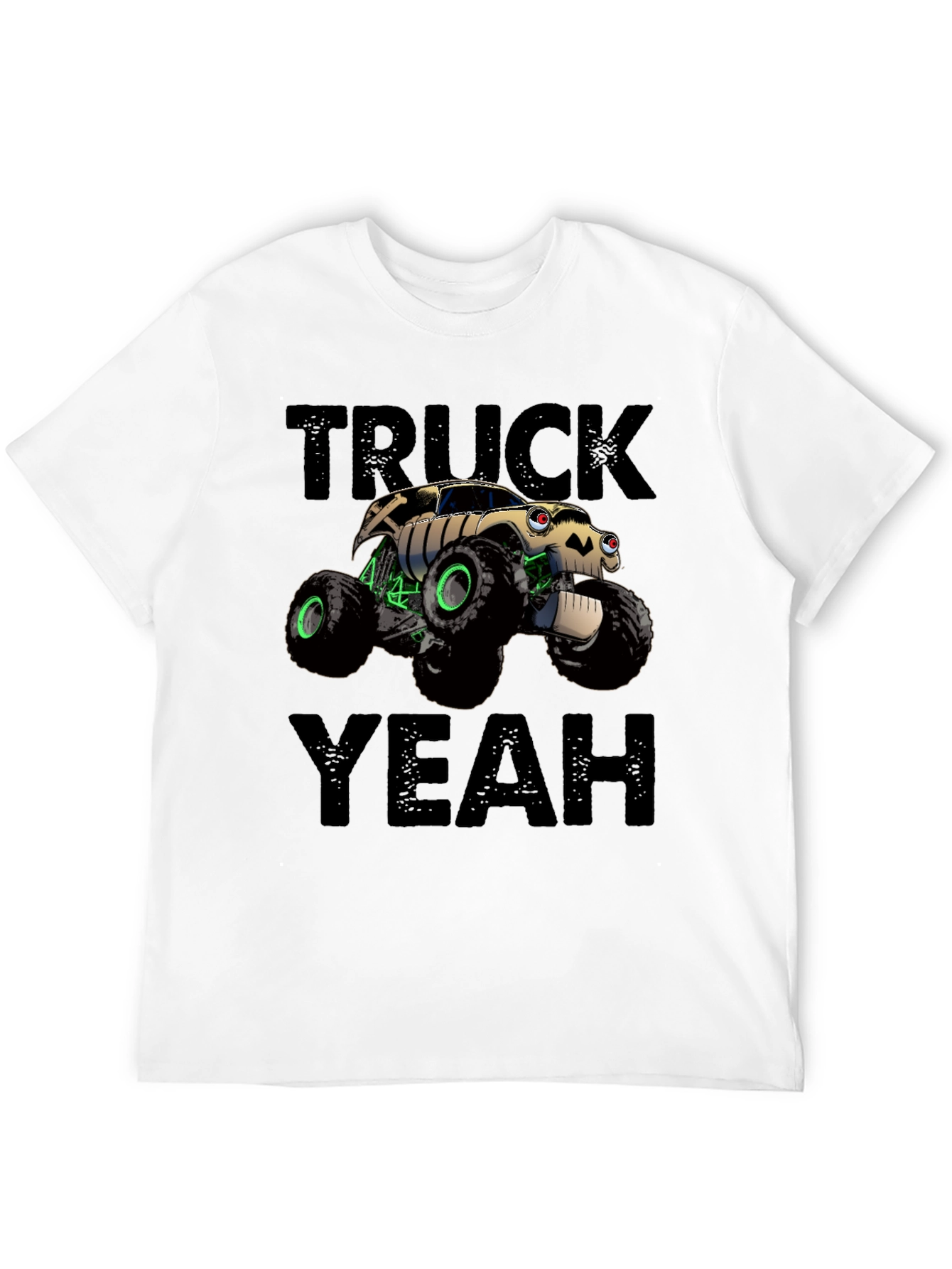 Truck Yeah Black Graphic Tee for Men