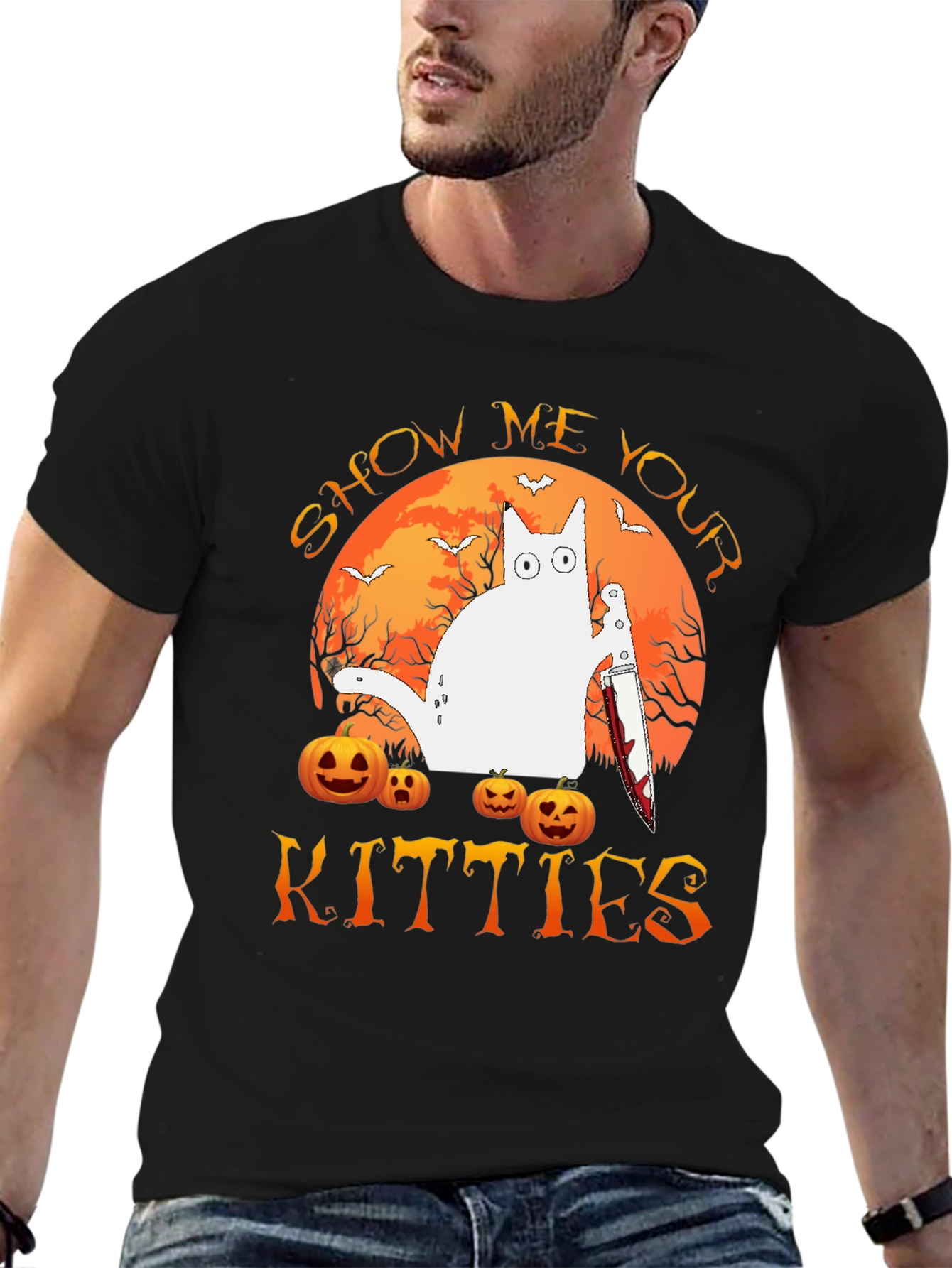Halloween Show Me Your Kitties T-Shirt