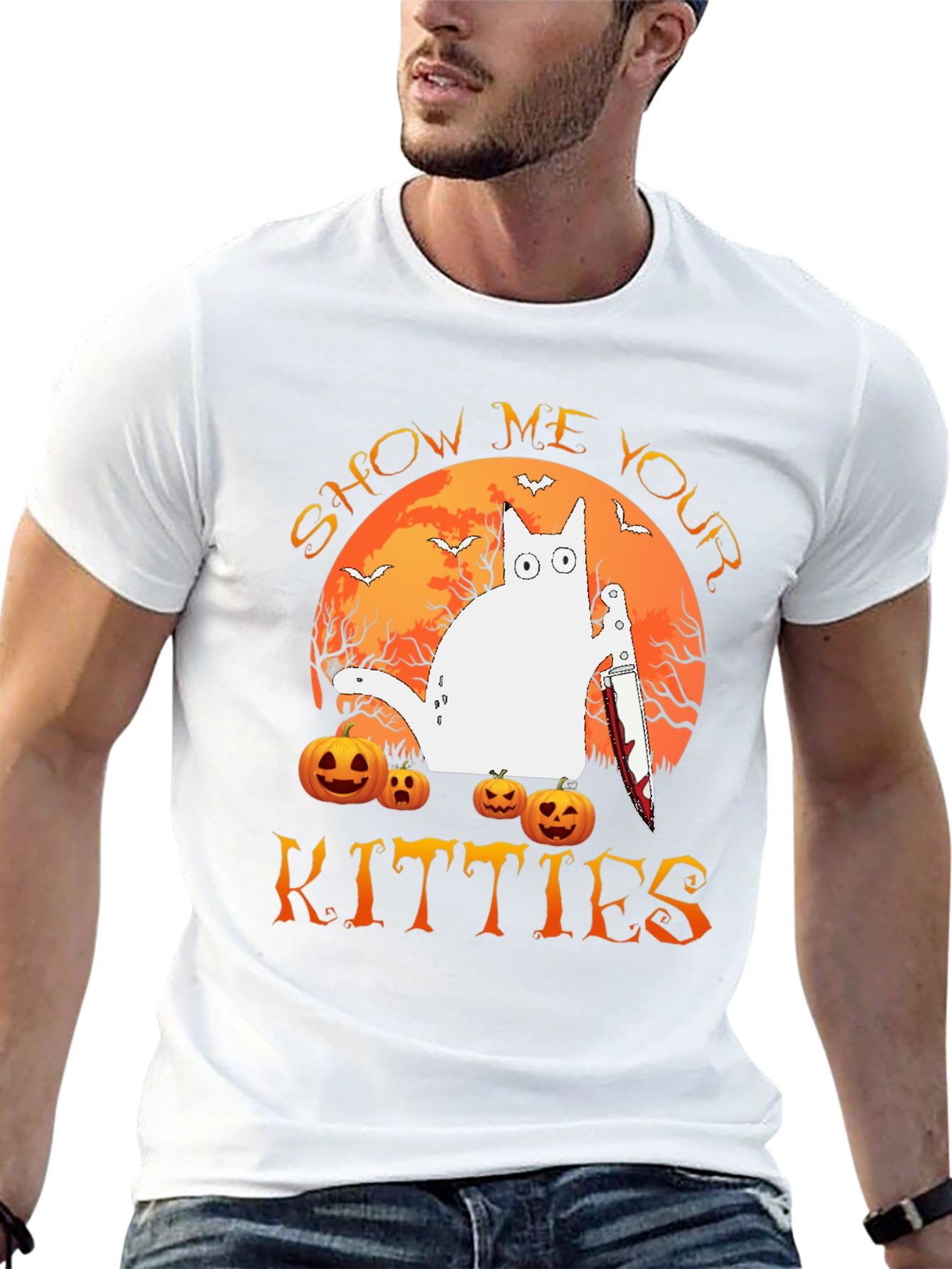 Halloween Show Me Your Kitties T-Shirt
