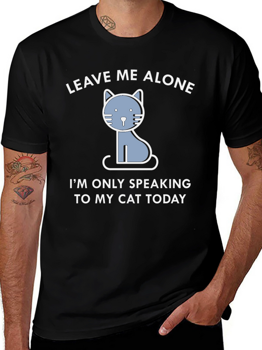 Leave Me Alone Cat T-Shirt - Funny Graphic Tee