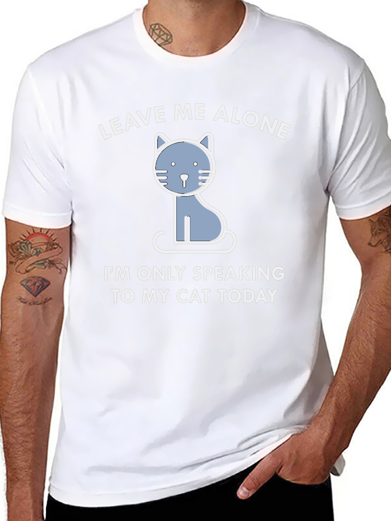 Leave Me Alone Cat T-Shirt - Funny Graphic Tee
