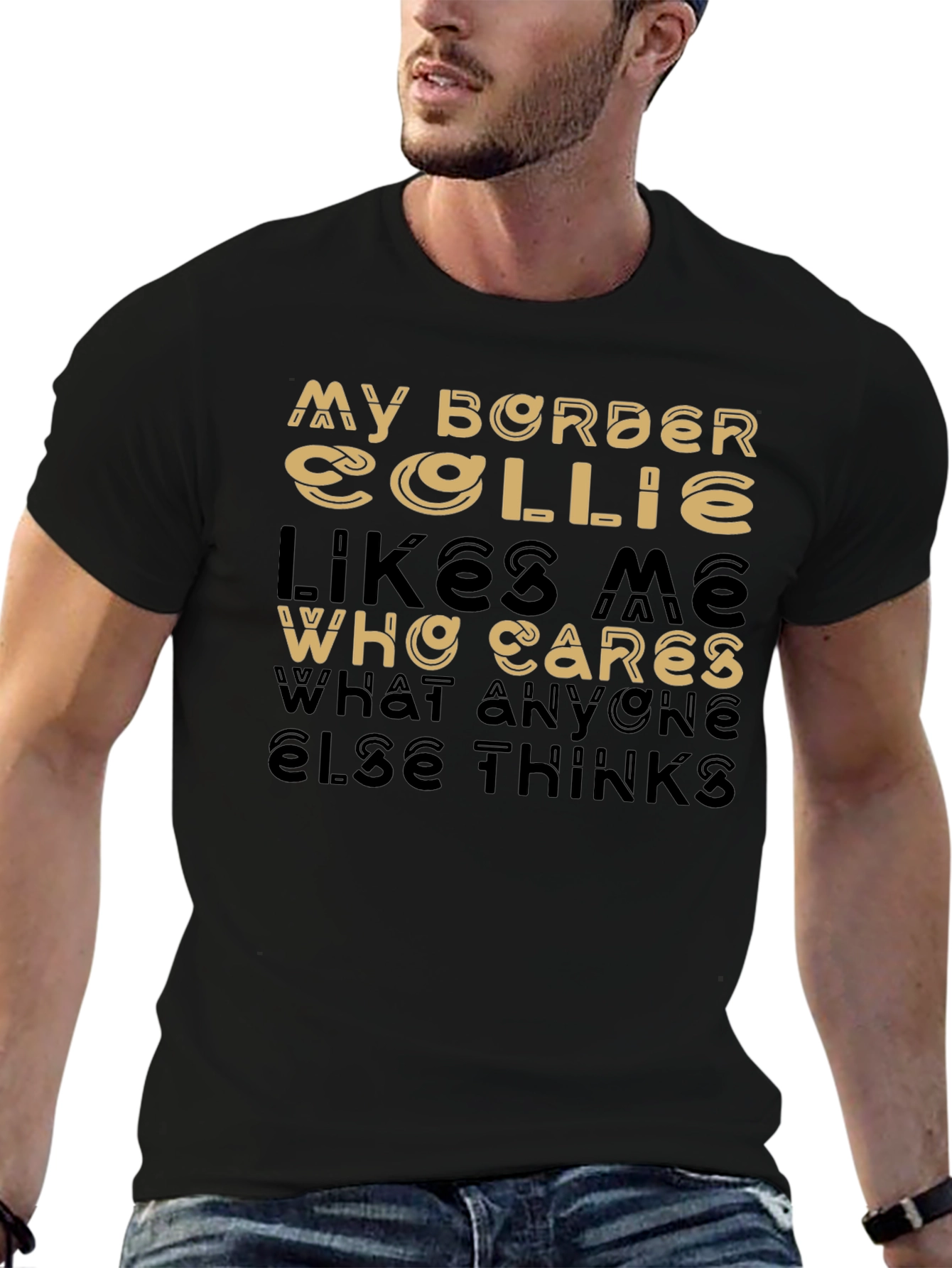 My Border Collie Likes Me T-Shirt