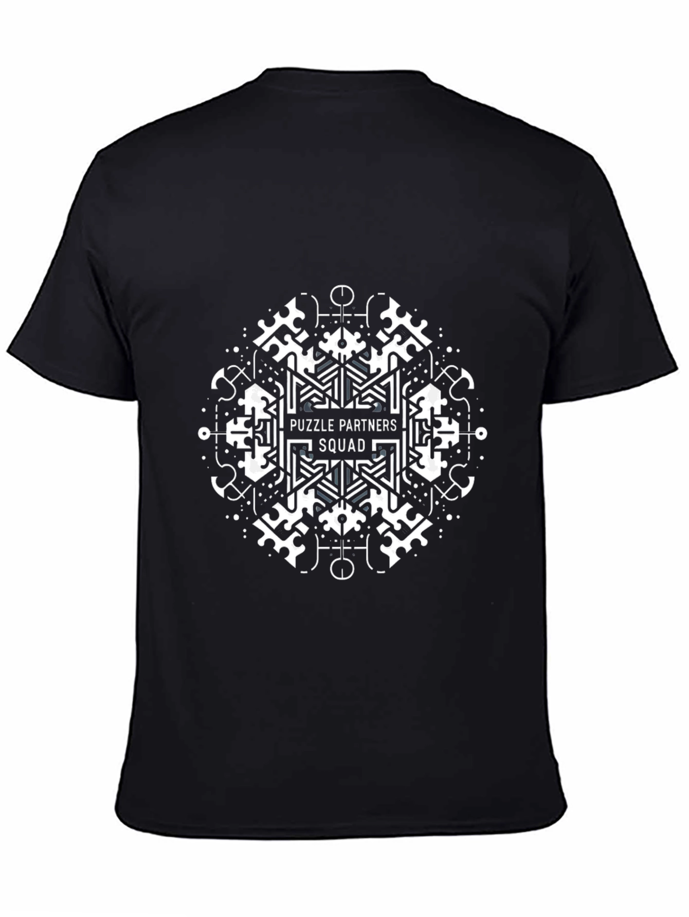 Puzzle Partners Squad Black Graphic Tee