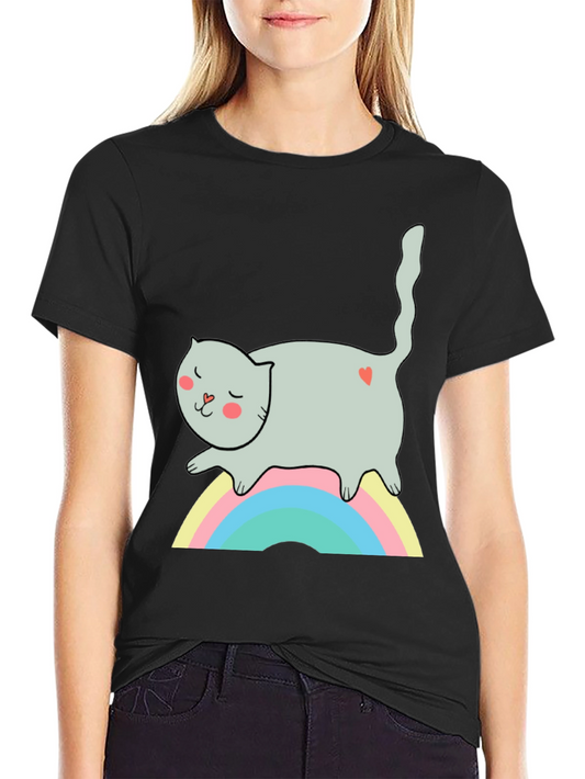 Cute Cat Rainbow T-Shirt