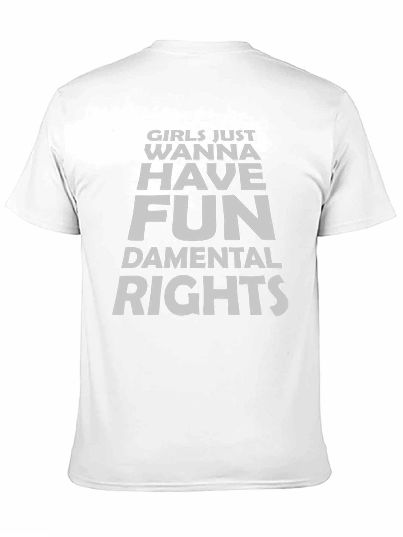Girls Wanna Have Fun Rights T-Shirt - Black