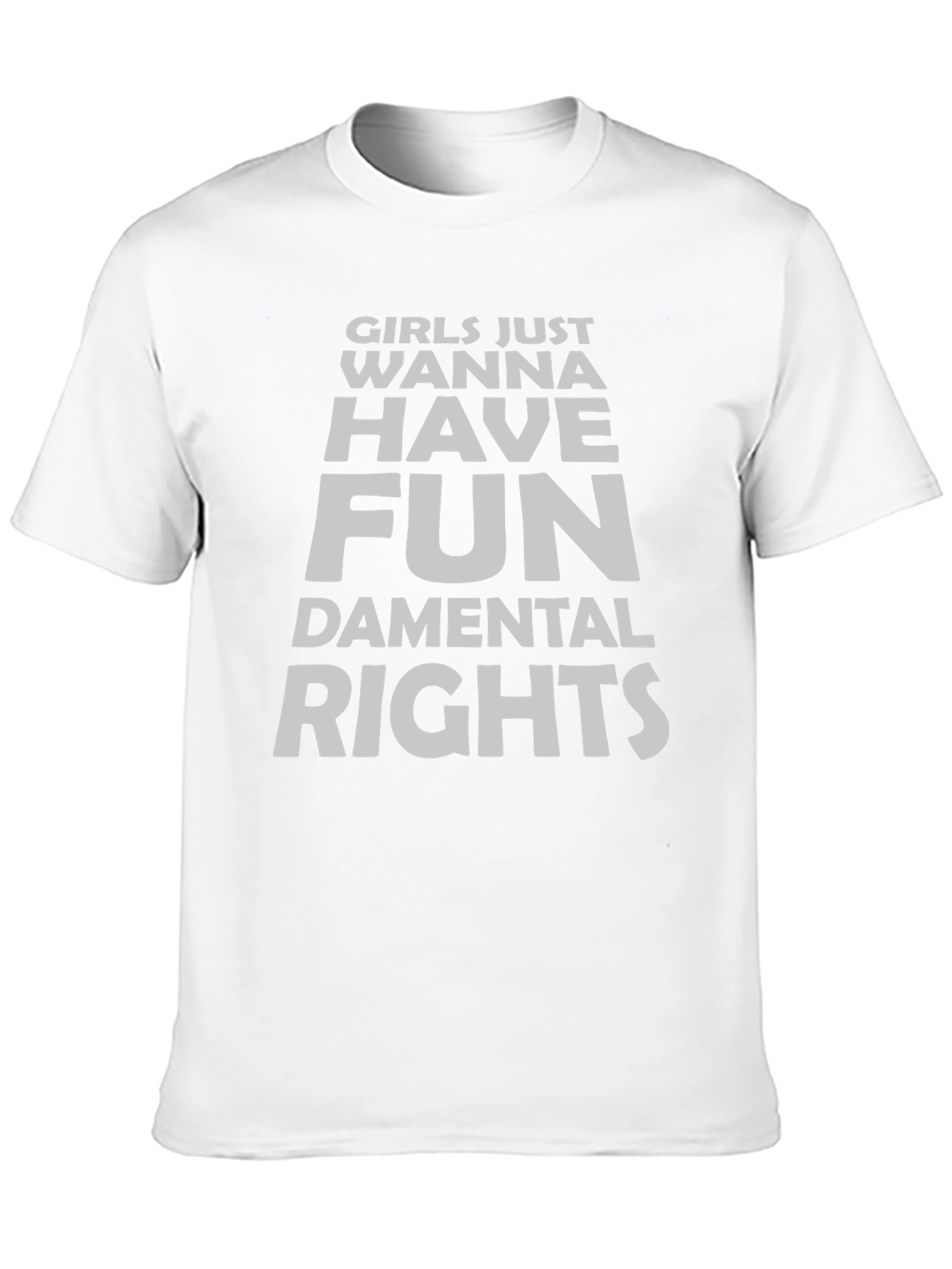 Girls Wanna Have Fun Rights T-Shirt - Black