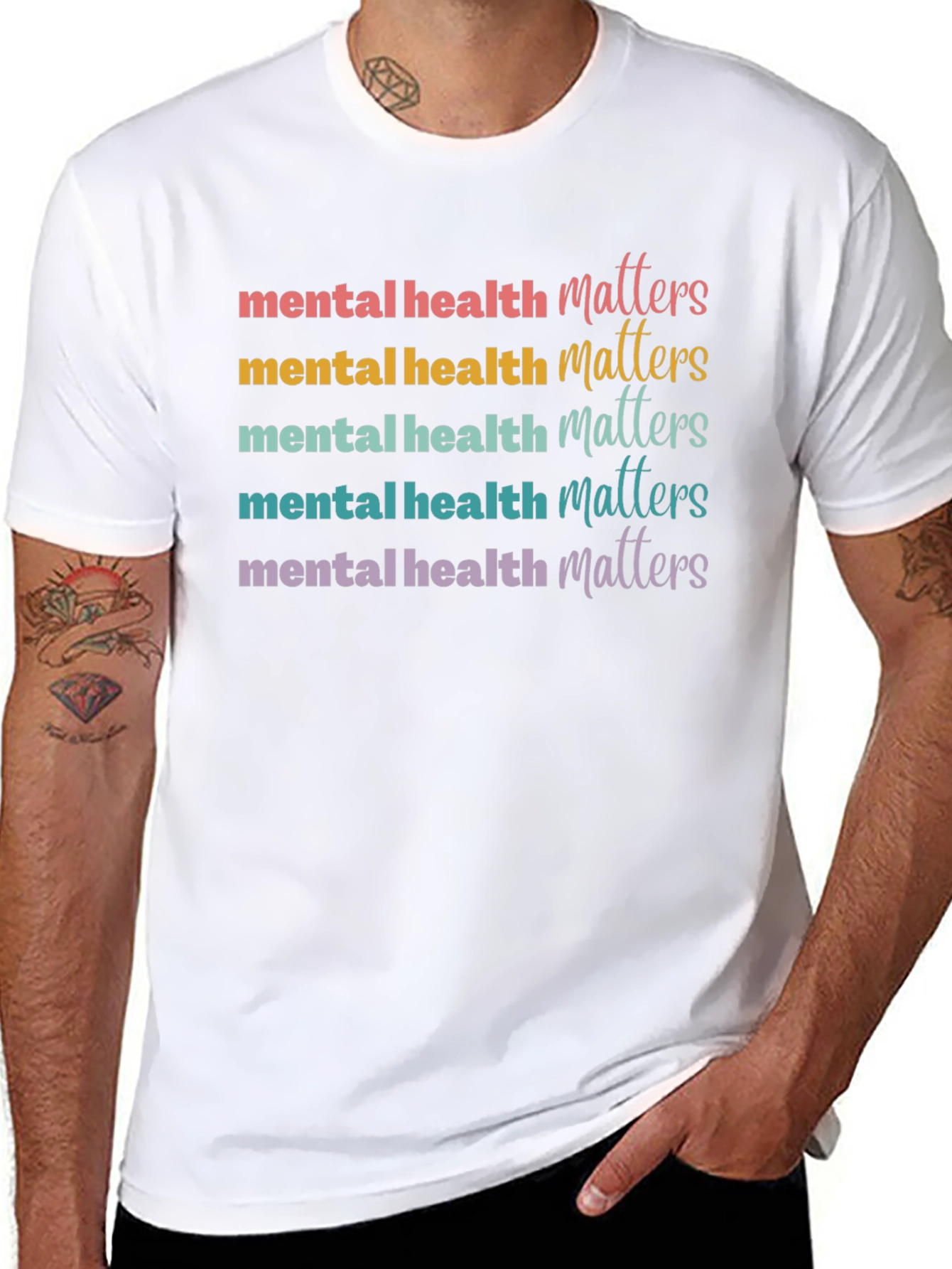 Mental Health Matters Graphic Tee - Black