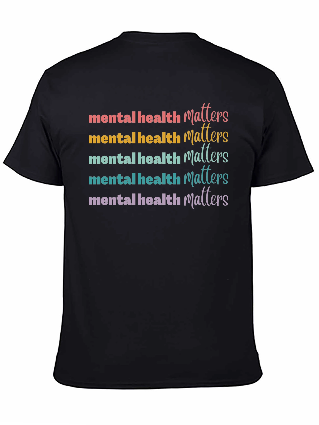 Mental Health Matters Graphic Tee - Black