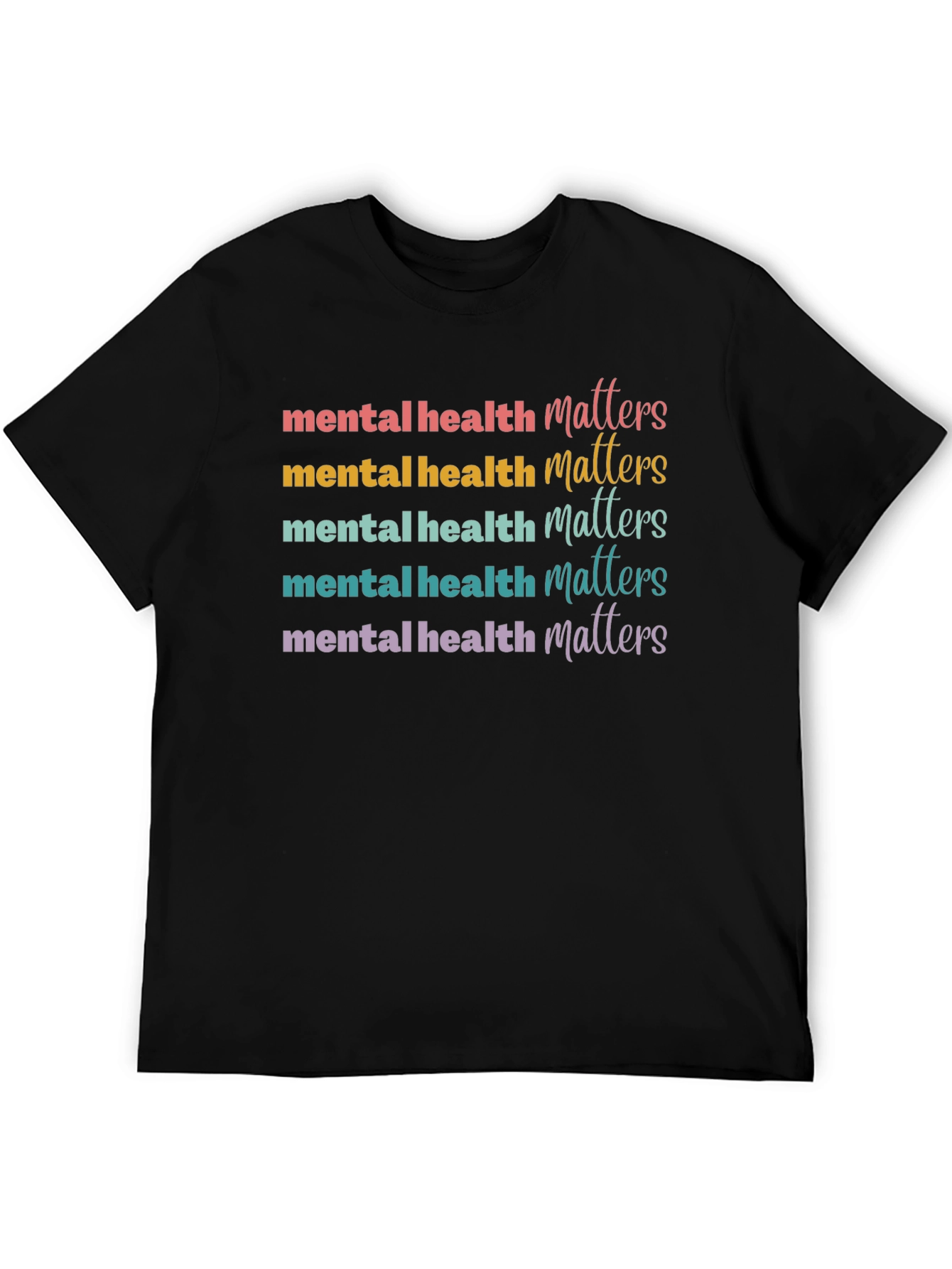 Mental Health Matters Graphic Tee - Black