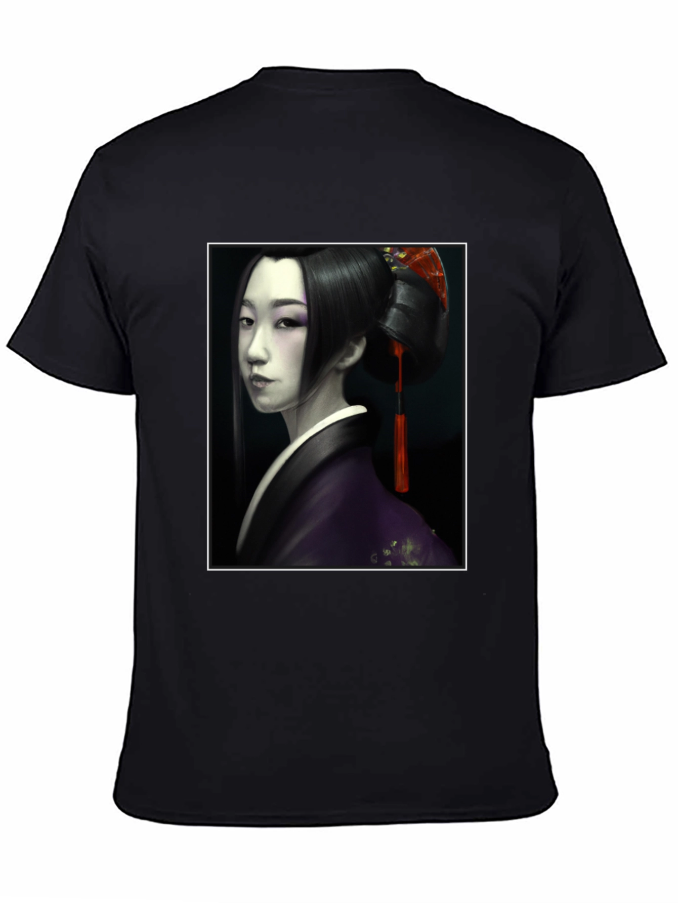 Geisha Graphic Tee - Unisex Black T-Shirt