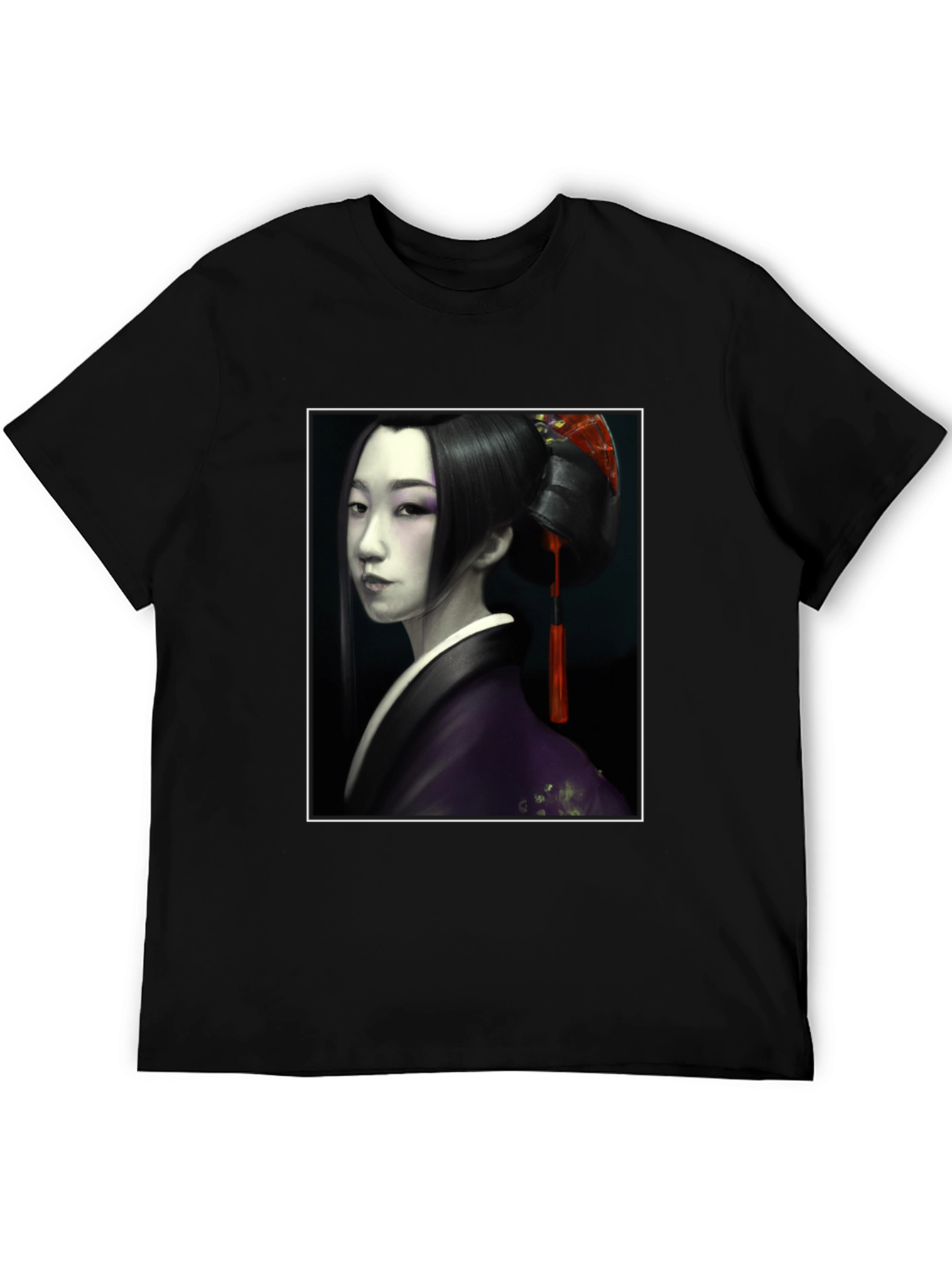Geisha Graphic Tee - Unisex Black T-Shirt