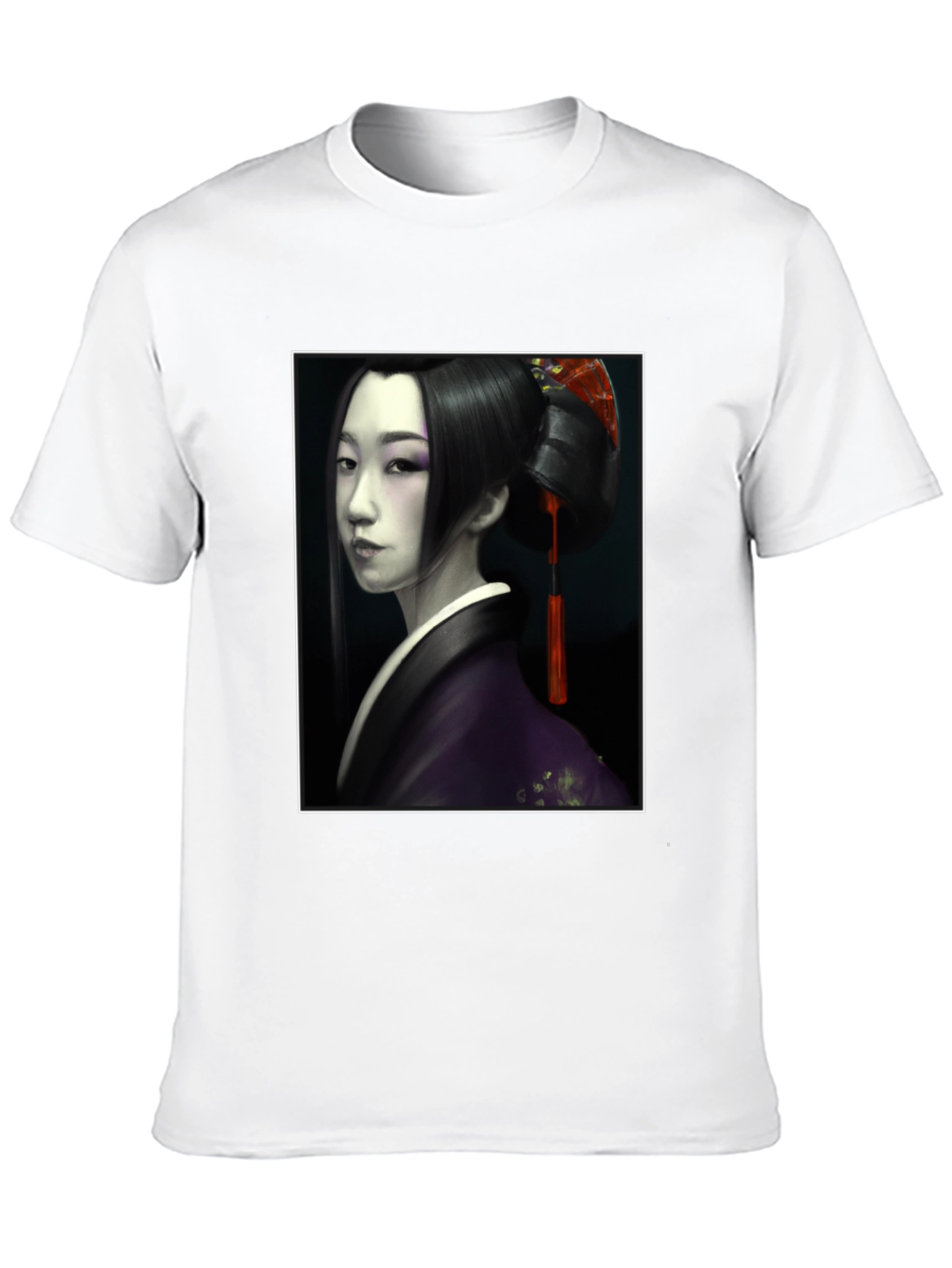 Geisha Graphic Tee - Unisex Black T-Shirt