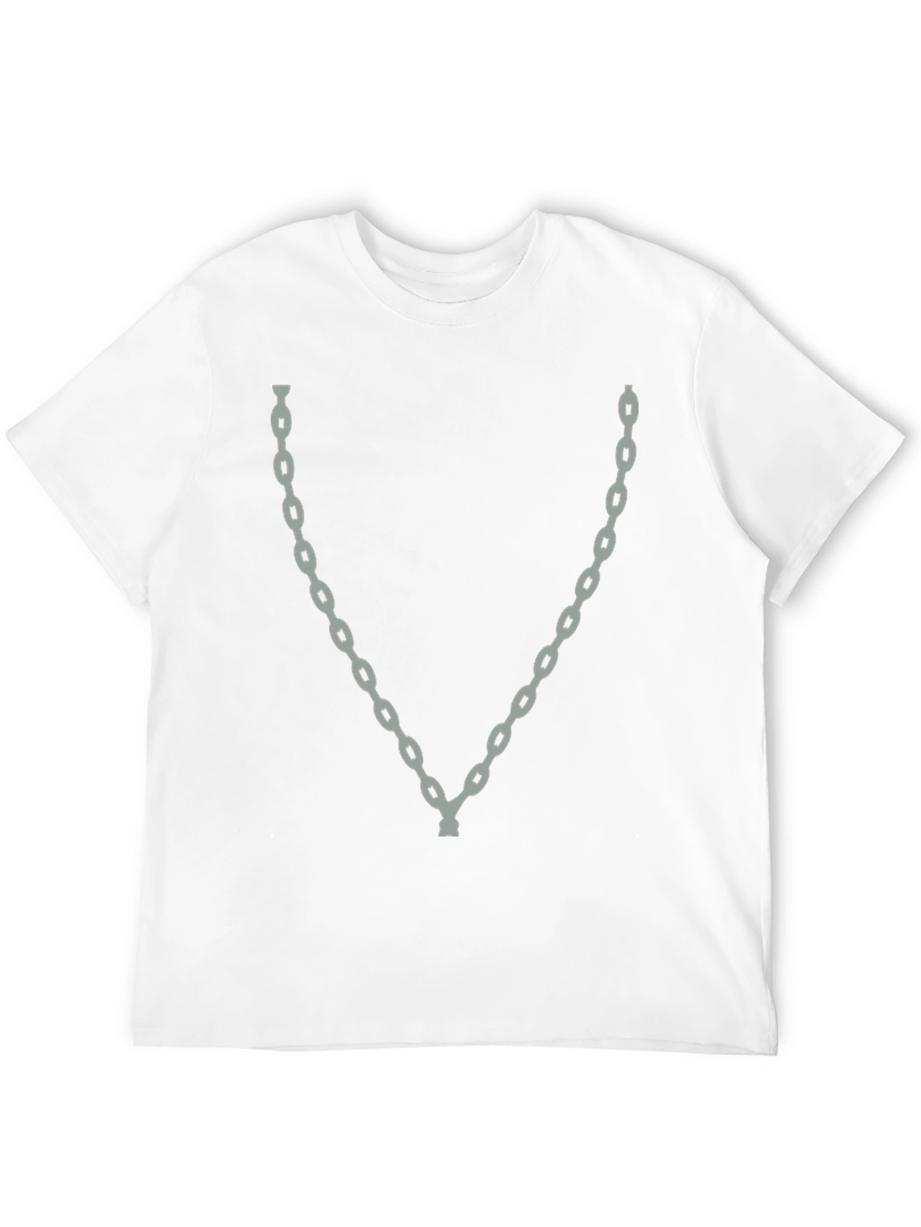 Chain Graphic Black T-Shirt - Casual Style